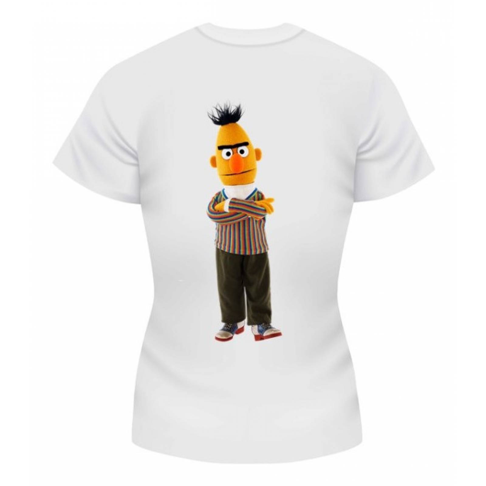 PLAYERA PERSONAJE PLAZA SESAMO COME GALLETAS DIBUJO BLANCA