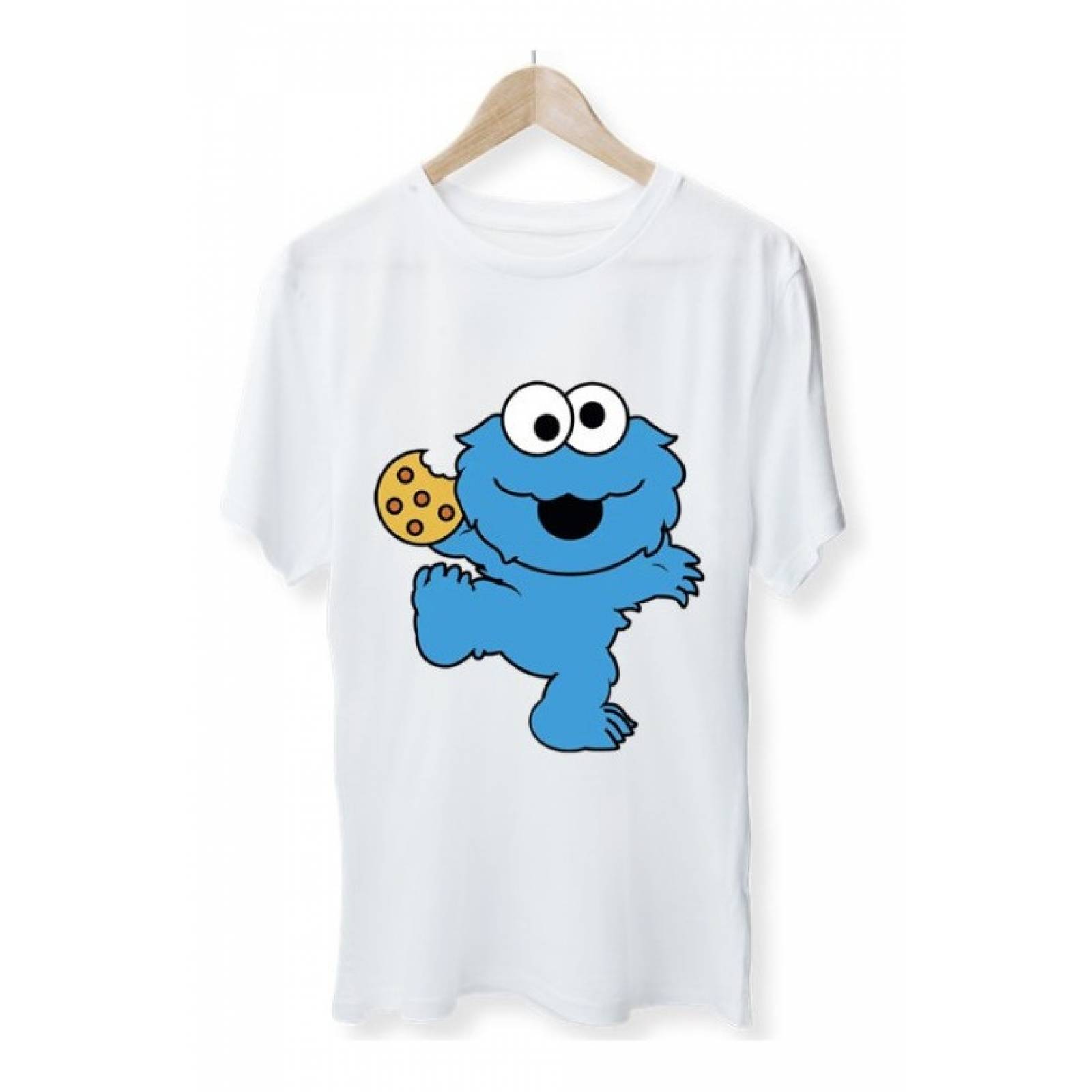 PLAYERA PERSONAJE PLAZA SESAMO ELMO BLANCA