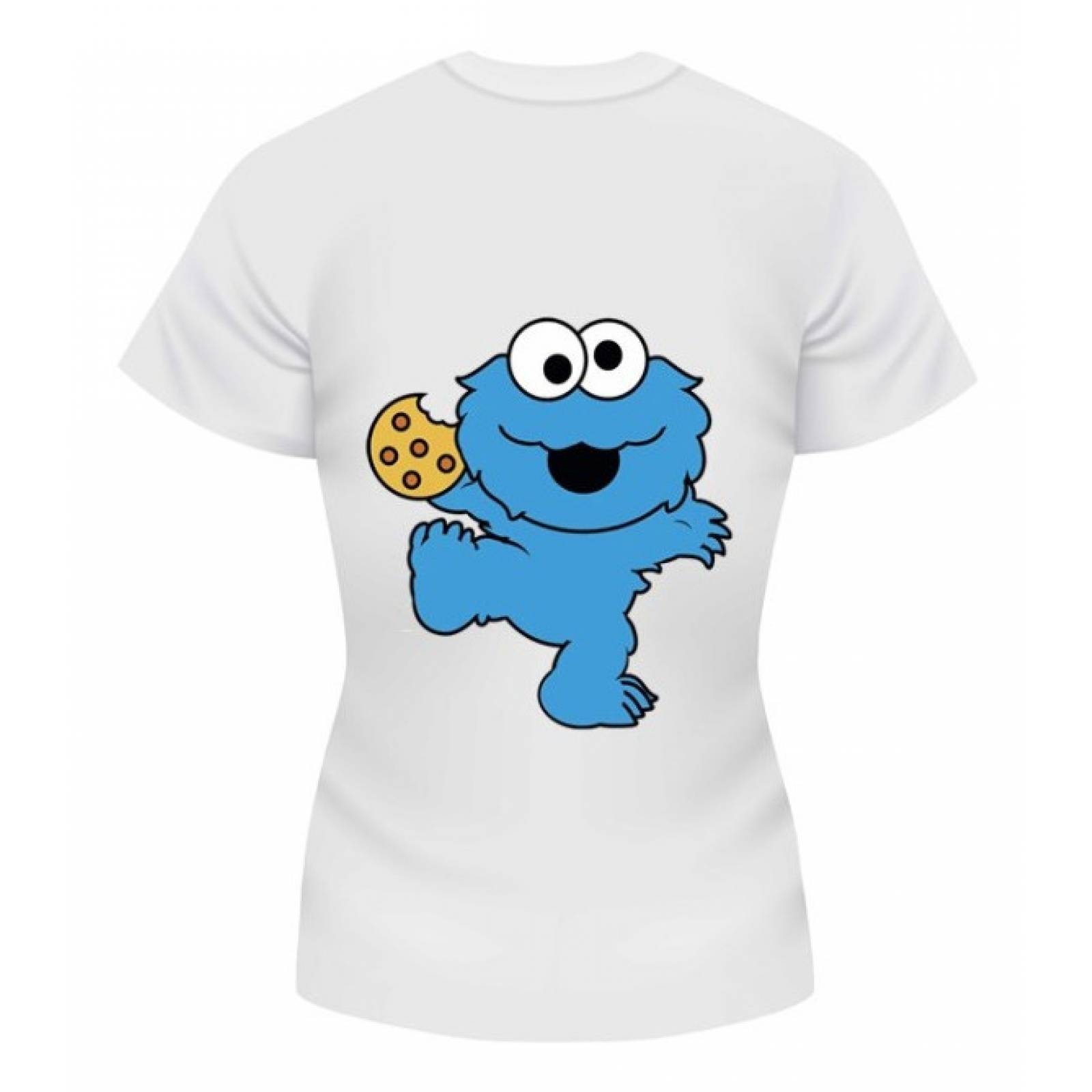 PLAYERA PERSONAJE PLAZA SESAMO ELMO BLANCA