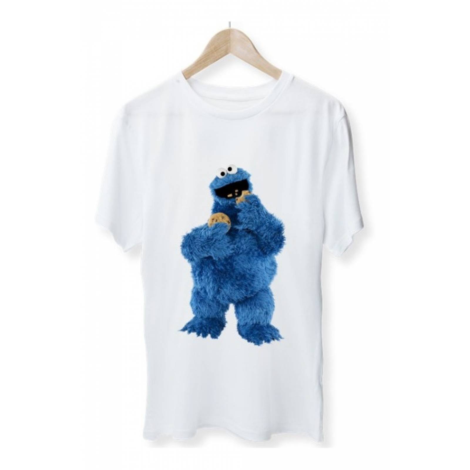 PLAYERA PERSONAJE PLAZA SESAMO ELMO FIESTA REGALOS BLANCA