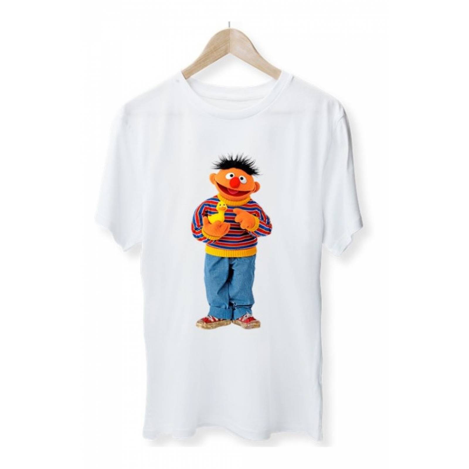 PLAYERA PERSONAJE PLAZA SESAMO MOUNTRUO DE BASURA BLANCA