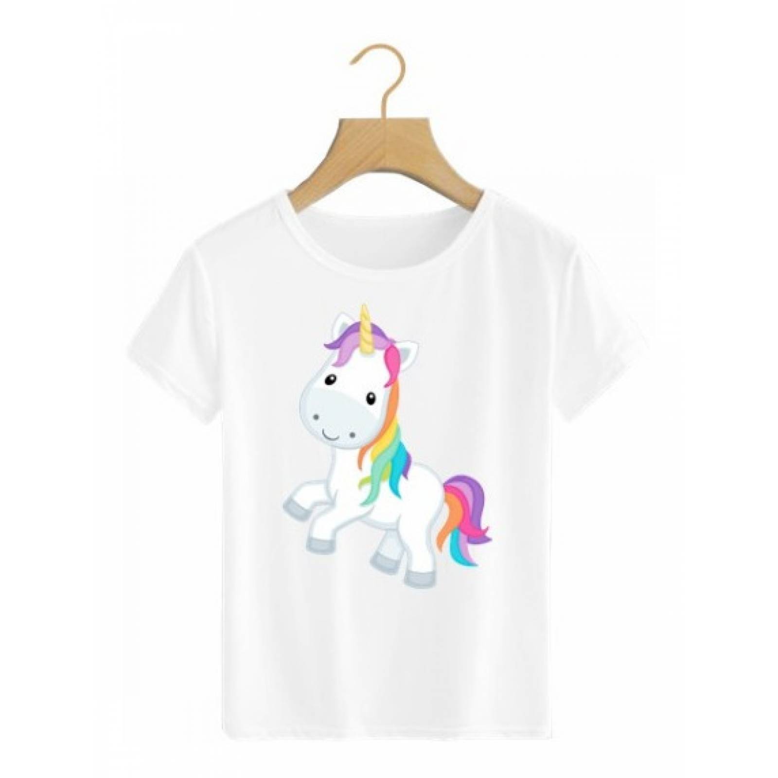 PLAYERA UNICORNIO FRENTE BLANCA