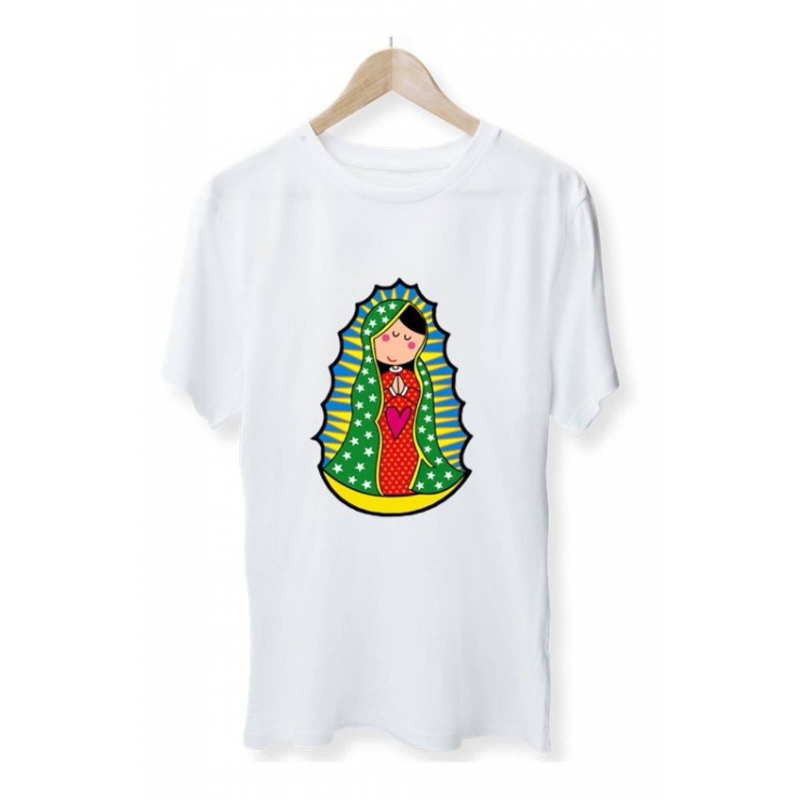PLAYERA VIRGEN DE GUADALUPE VIRGENCITA BLANCA