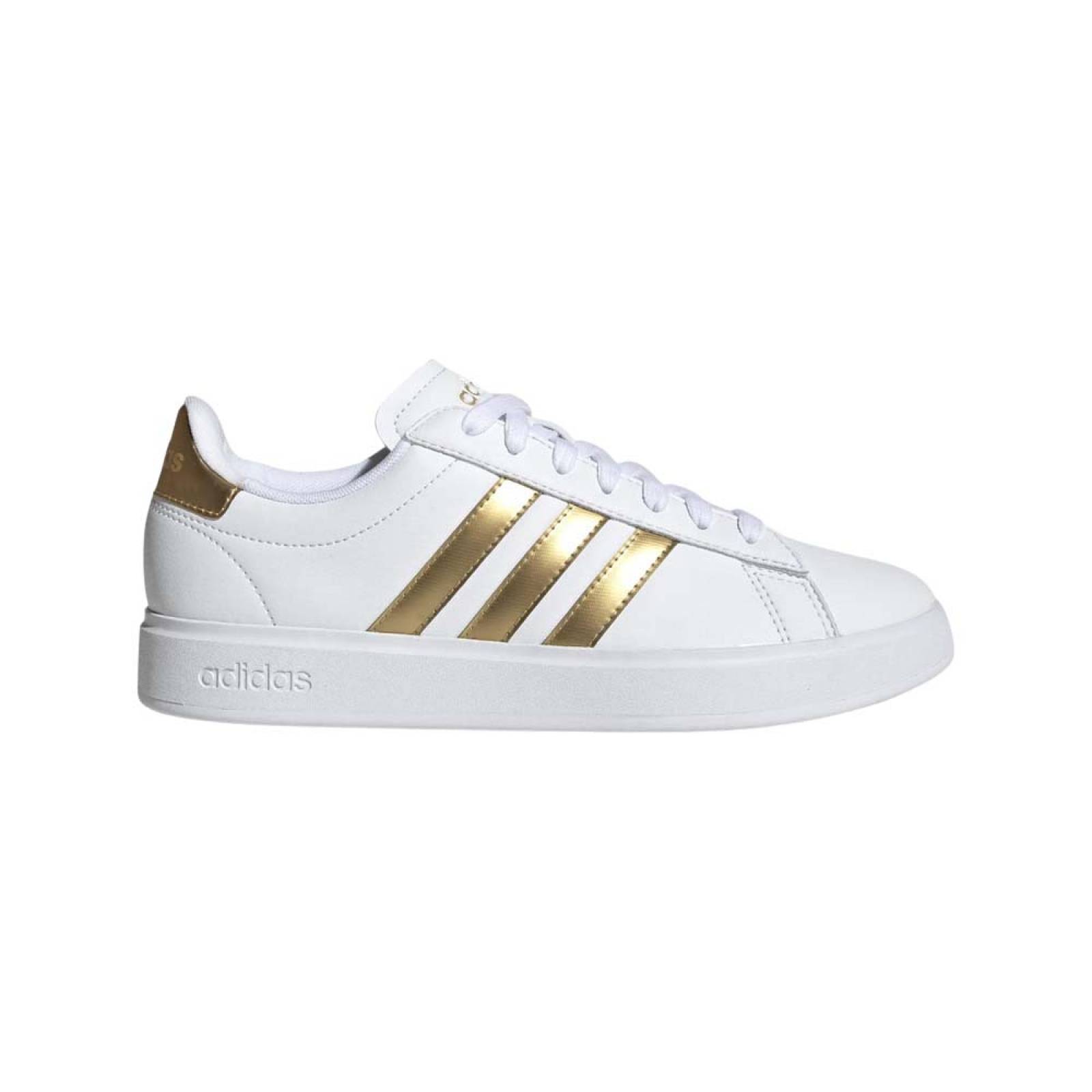 Calzado Adidas Mujer Grand Court 2 Blanco Dorado