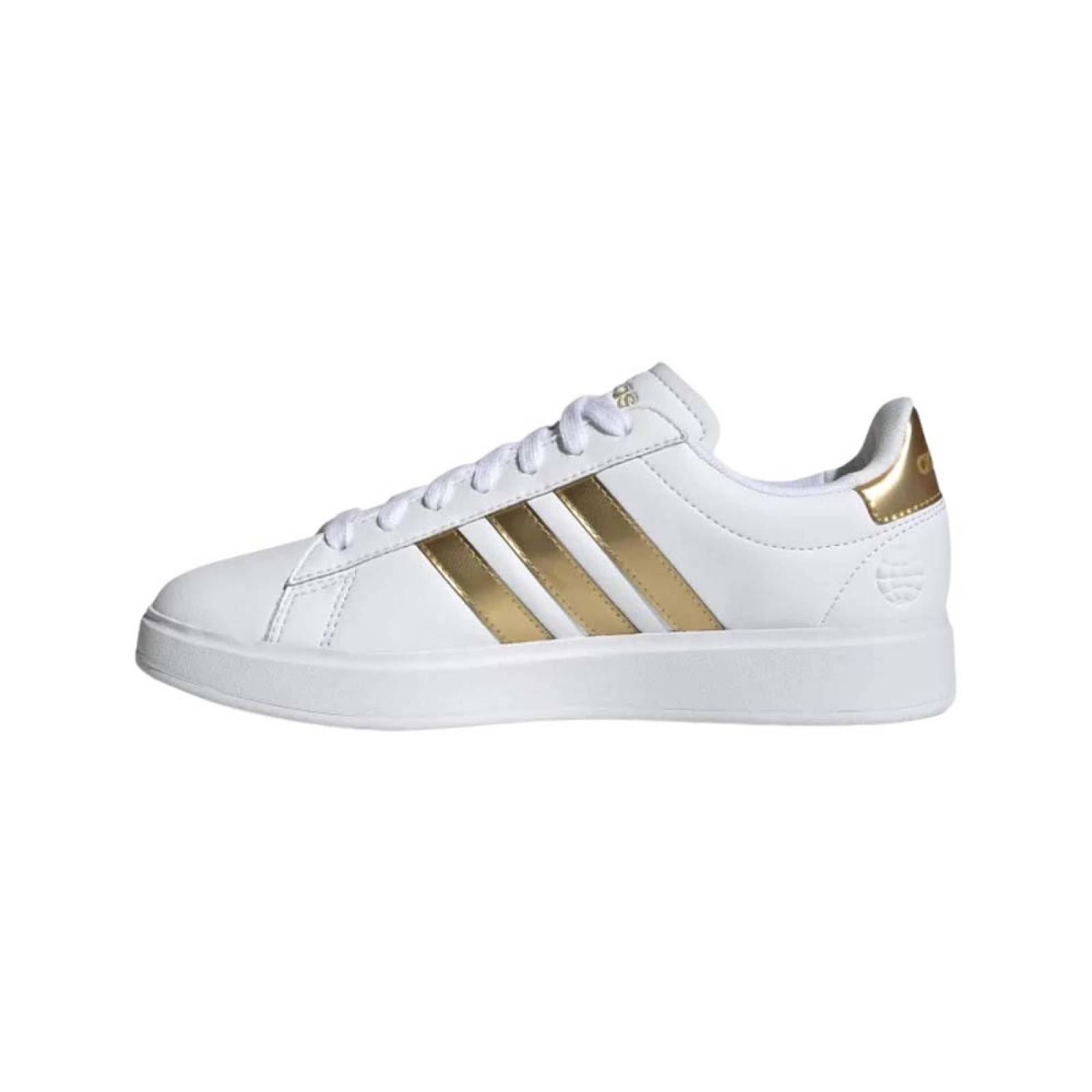 Calzado Adidas Mujer Grand Court 2 Blanco Dorado
