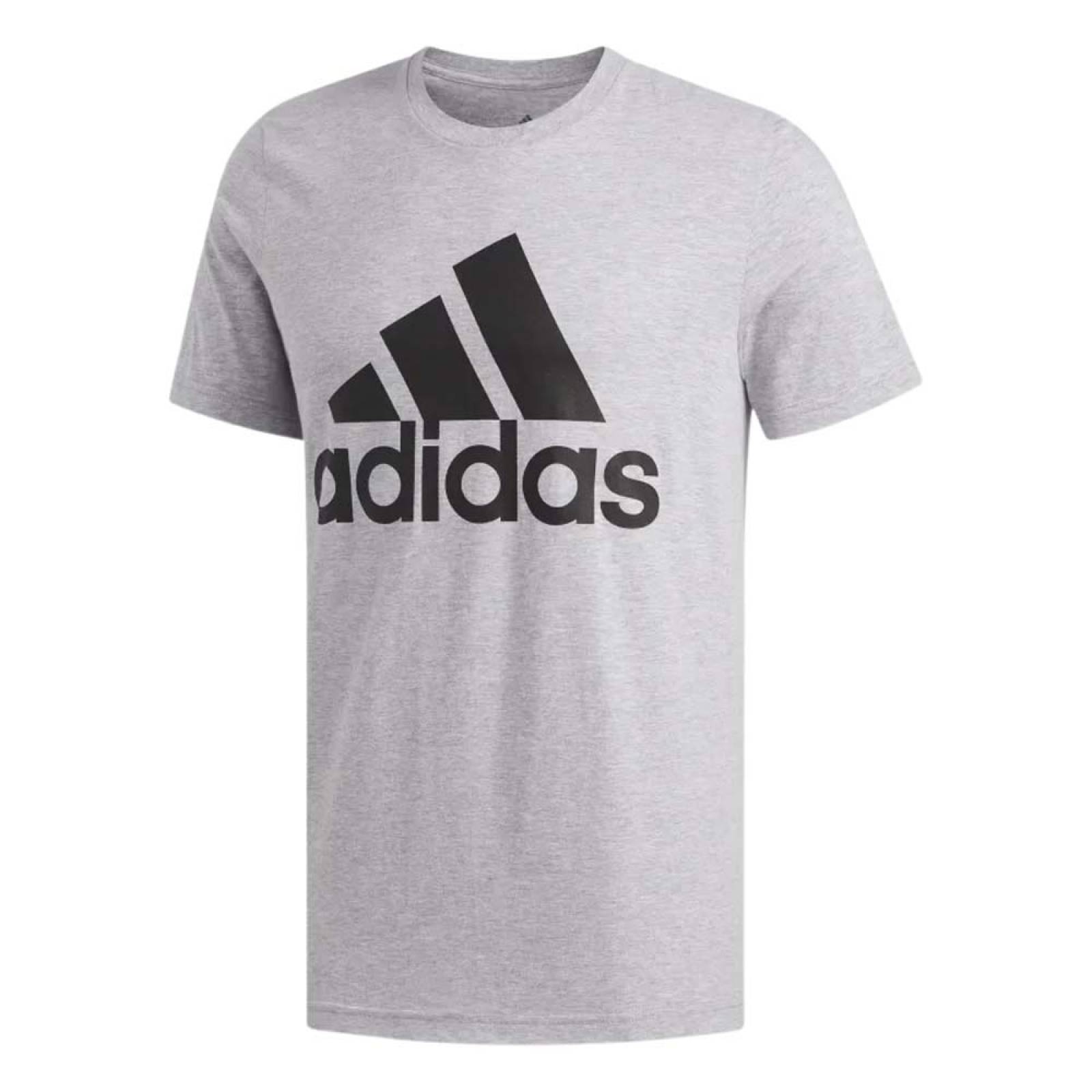 Playera Adidas Hombre Basic Bos Tee Ed9607 Gris