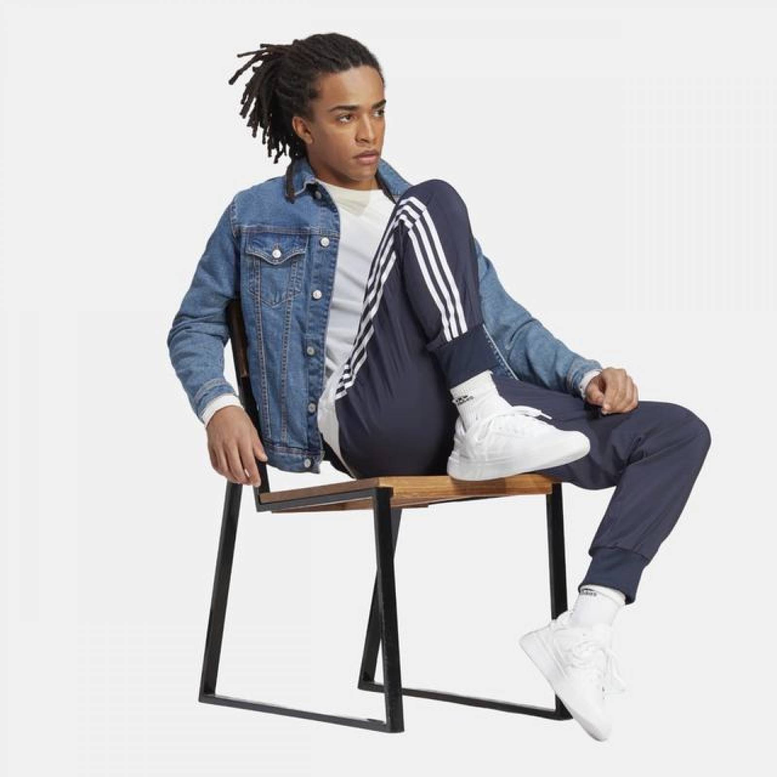 Pants Adidas Hombre M 3S Wv Tc Pt Azul