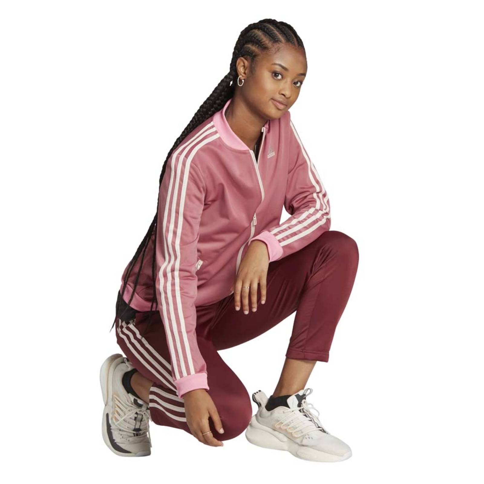 Conjunto Adidas Mujer W 3S Tr Ts Hr4910 Rosa