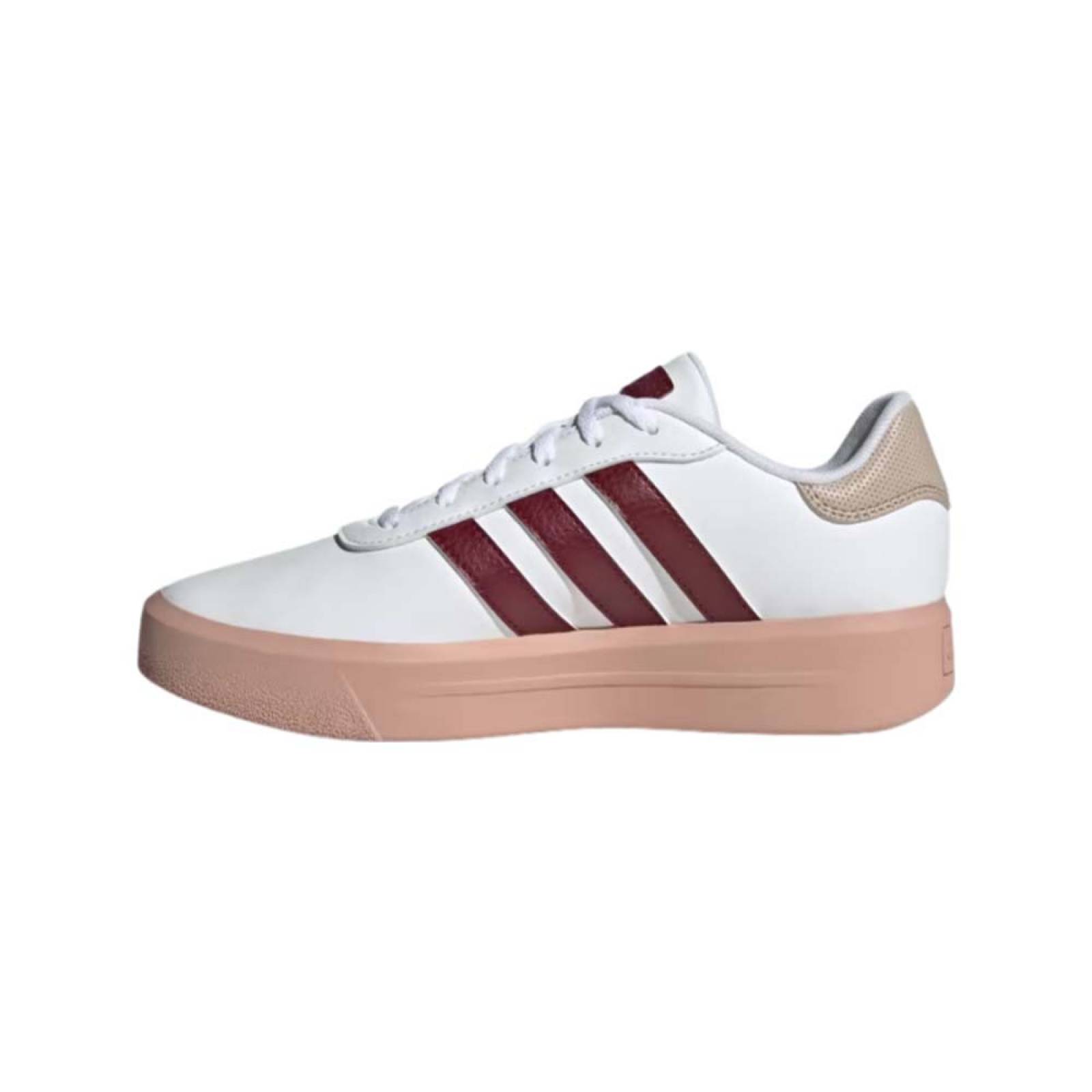 Calzado Adidas Mujer Court Platform Ig3112 Blanco Rojo