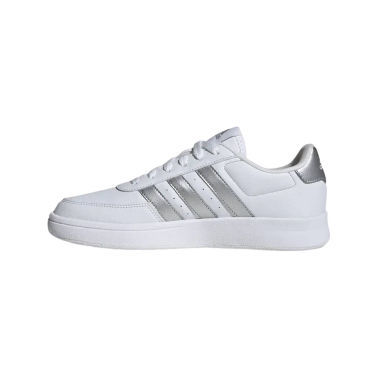 Tenis Adidas Mujer Breaknet 2.0 Id0471 Blanco Plata
