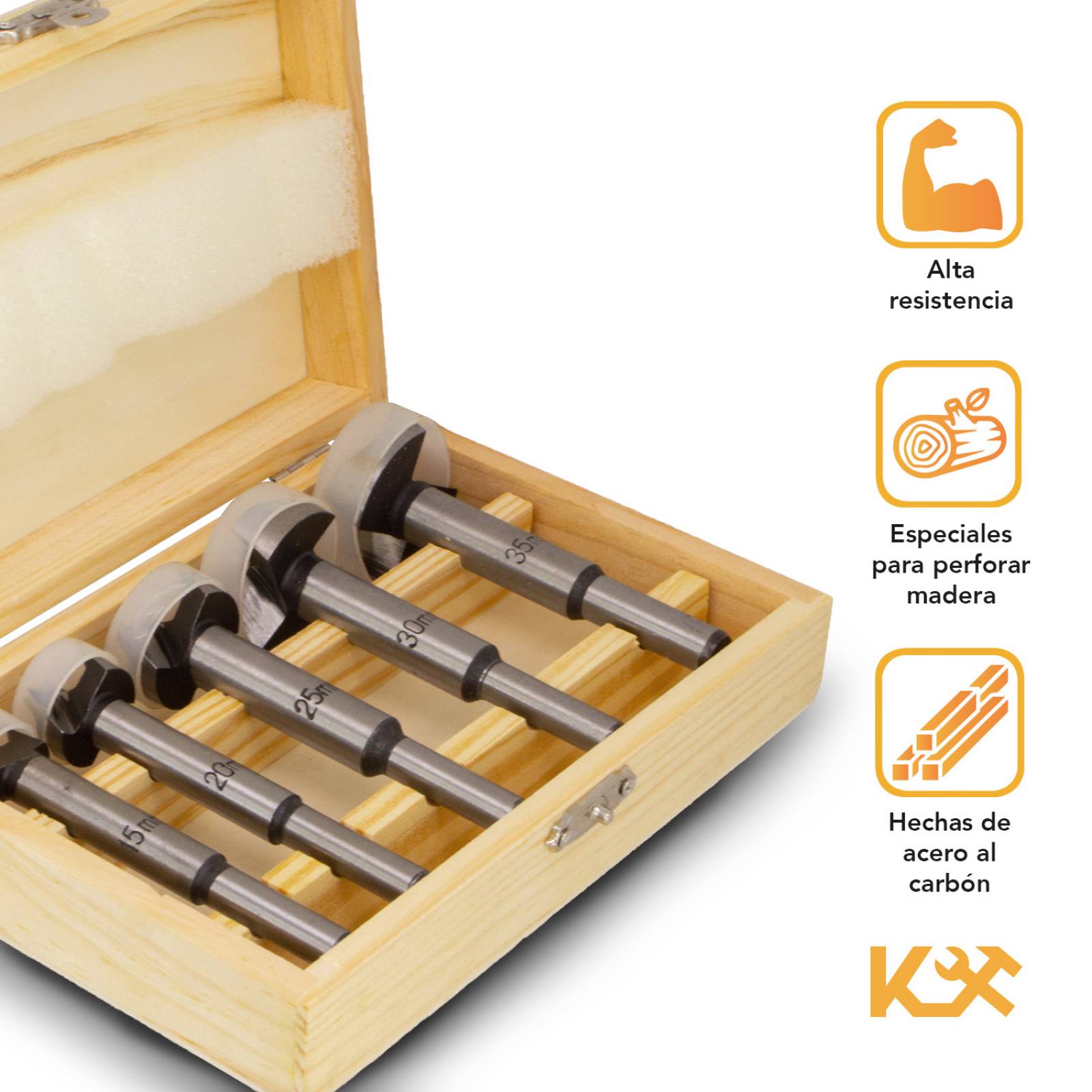 Forstner Kit brocas para madera - Tecnocorte