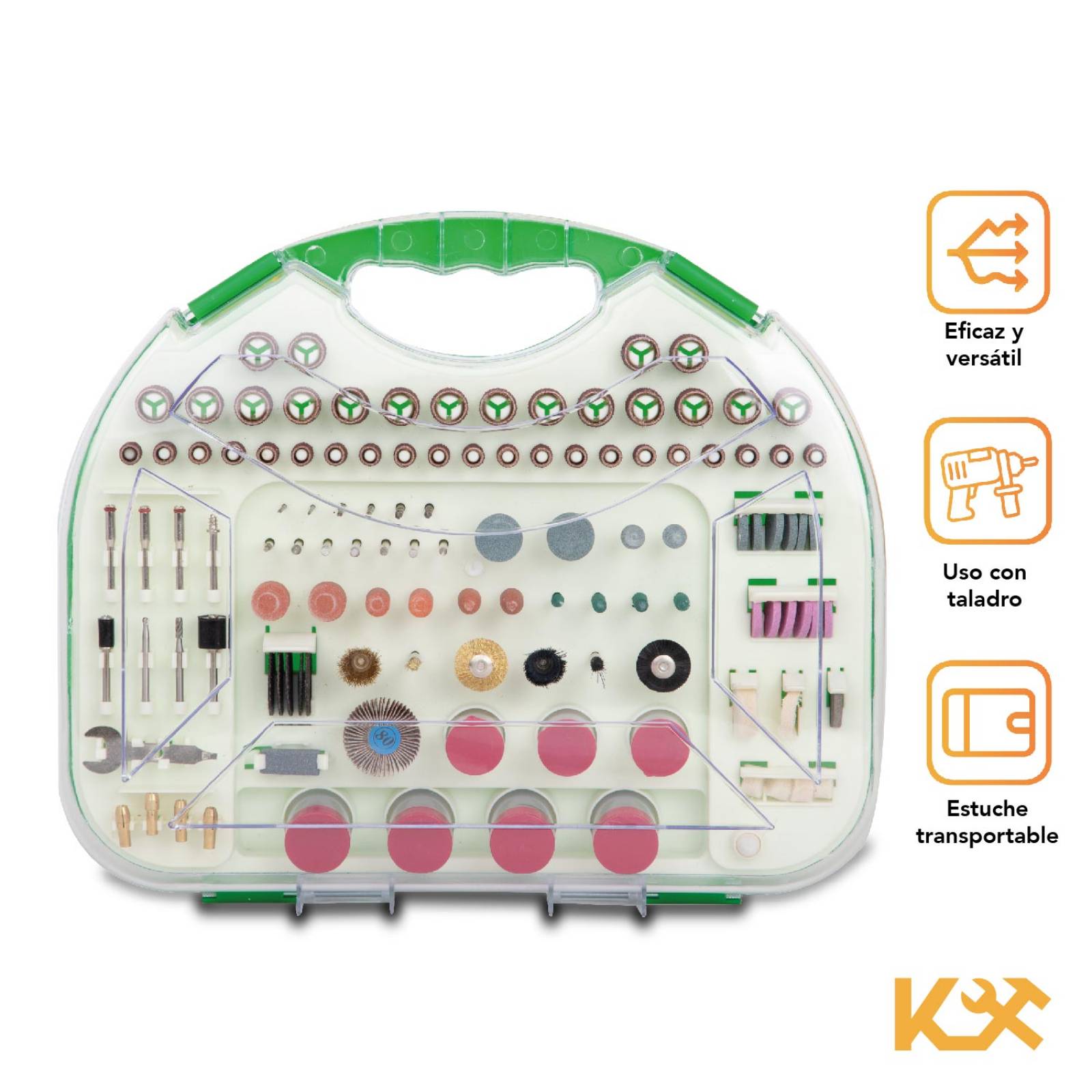 Juego Accesorios Para Mototool Taladro 250 Pzs Lijas Disco