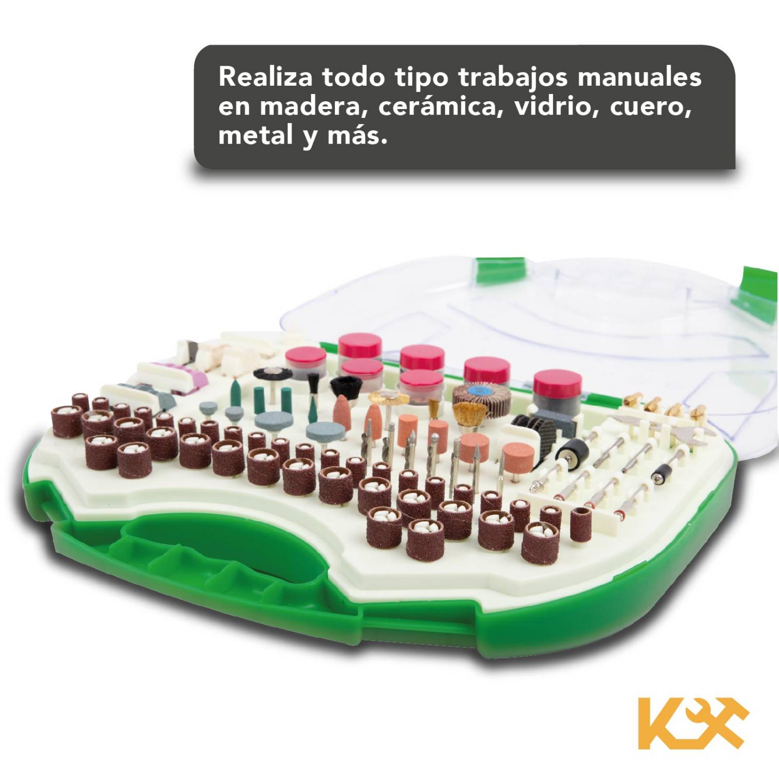 Juego Accesorios Para Mototool Taladro 250 Pzs Lijas Disco