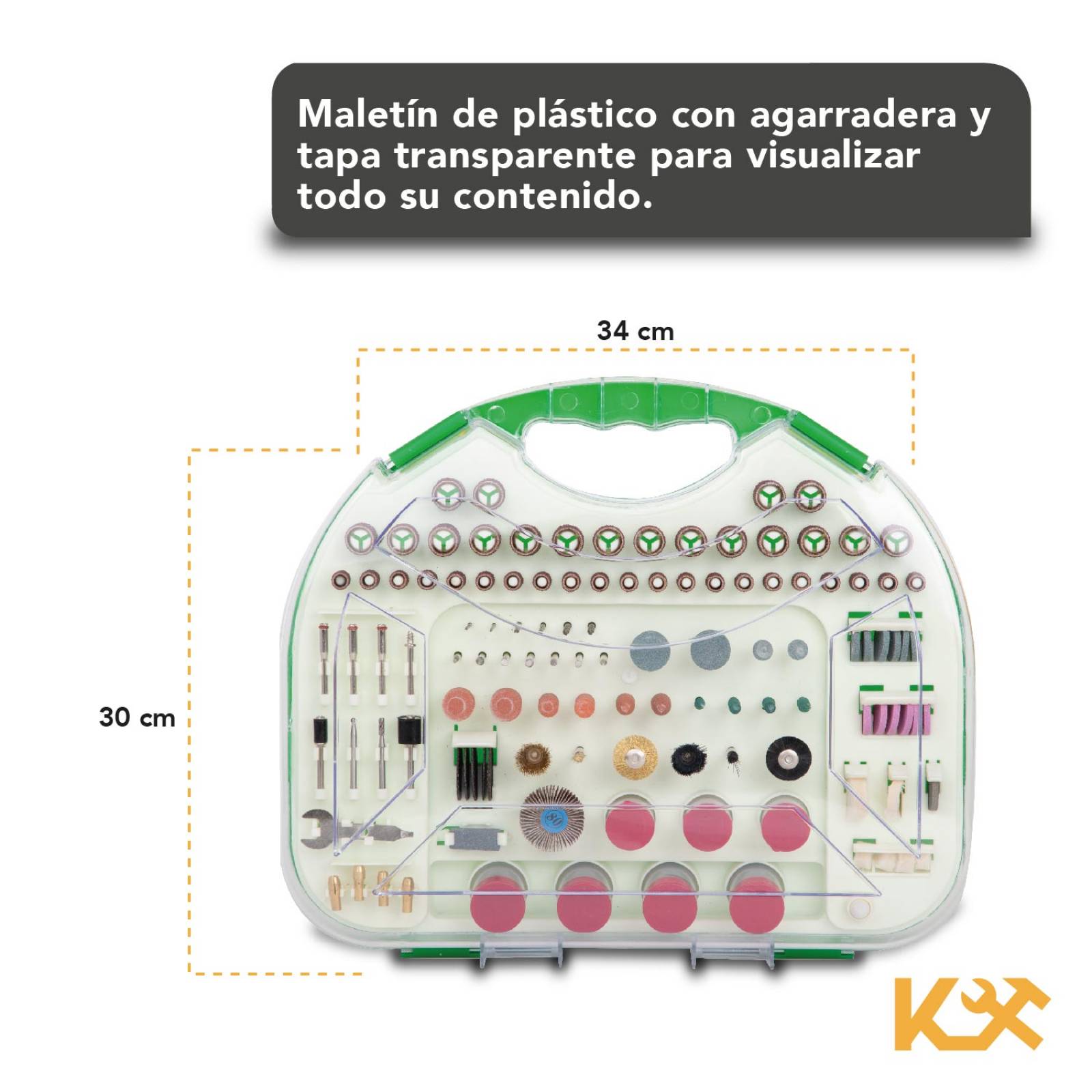 Juego Accesorios Para Mototool Taladro 250 Pzs Lijas Disco