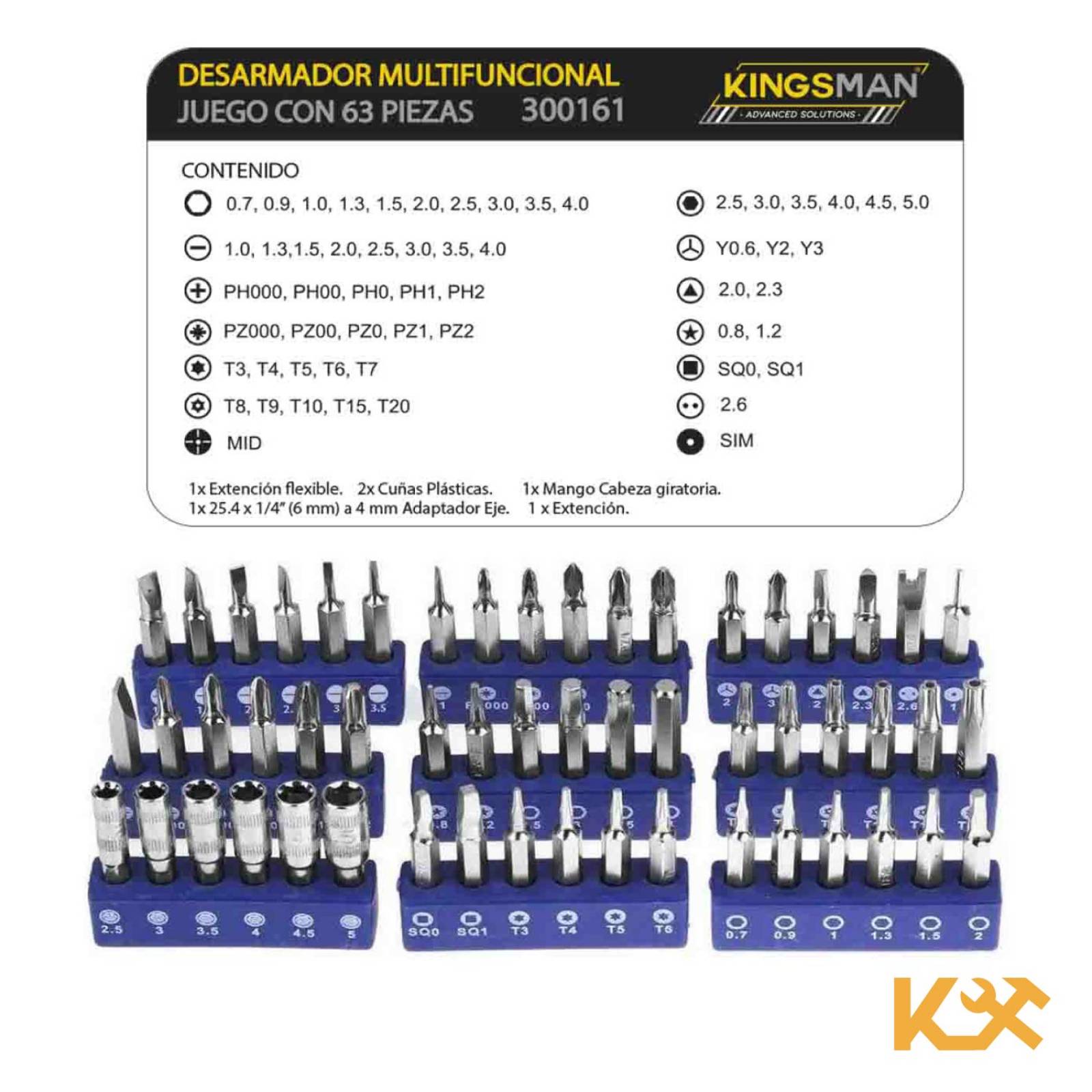 Kit Desarmador Desatornillador Reparacion Celular Punta 63pz
