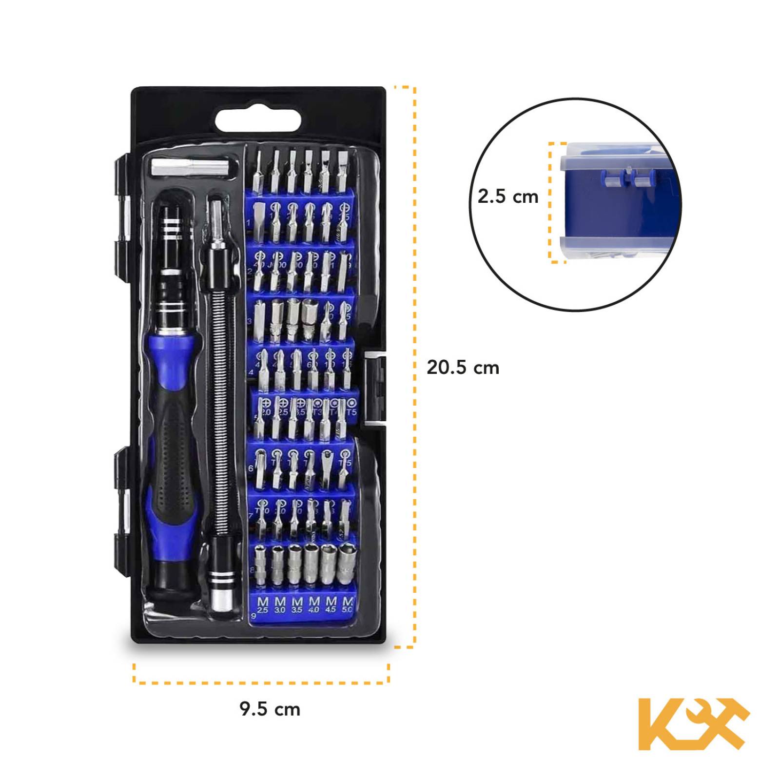 Kit Desarmador Desatornillador Reparacion Celular Punta 63pz