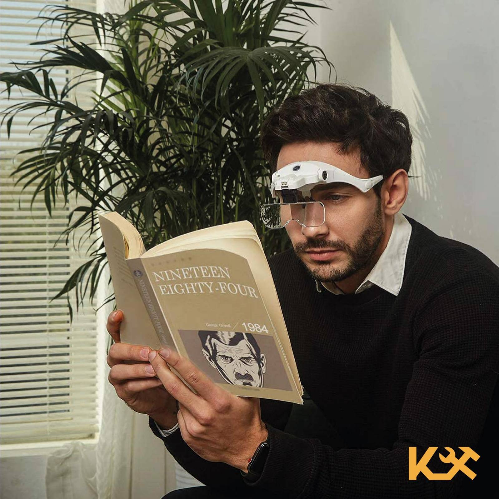 Lupa Optovisor Con Luz Led Para Doctor O Joyero 1.2x A 3.5x