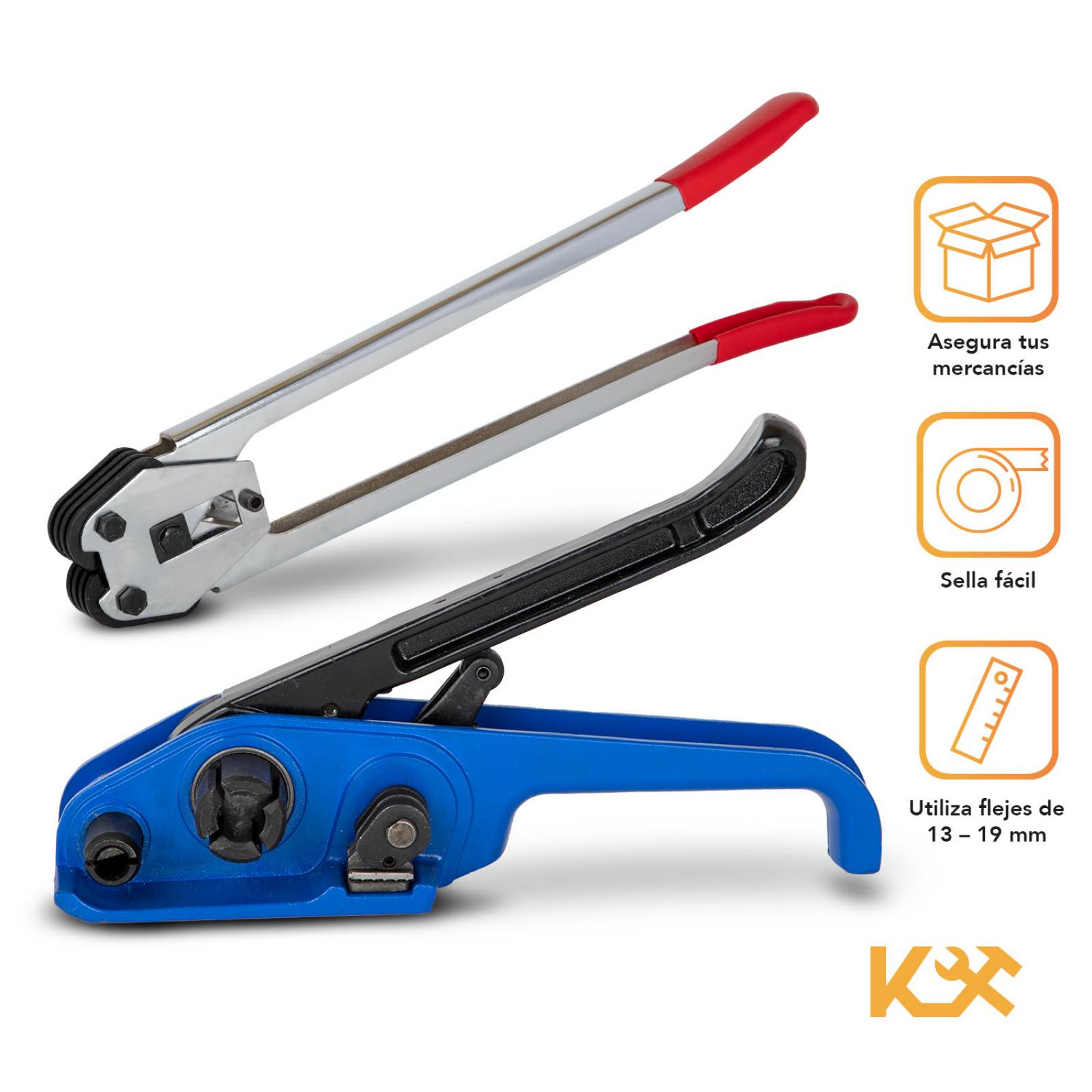 Flejadora Profesional Para Fleje Plastico De 13 A 19 Mm
