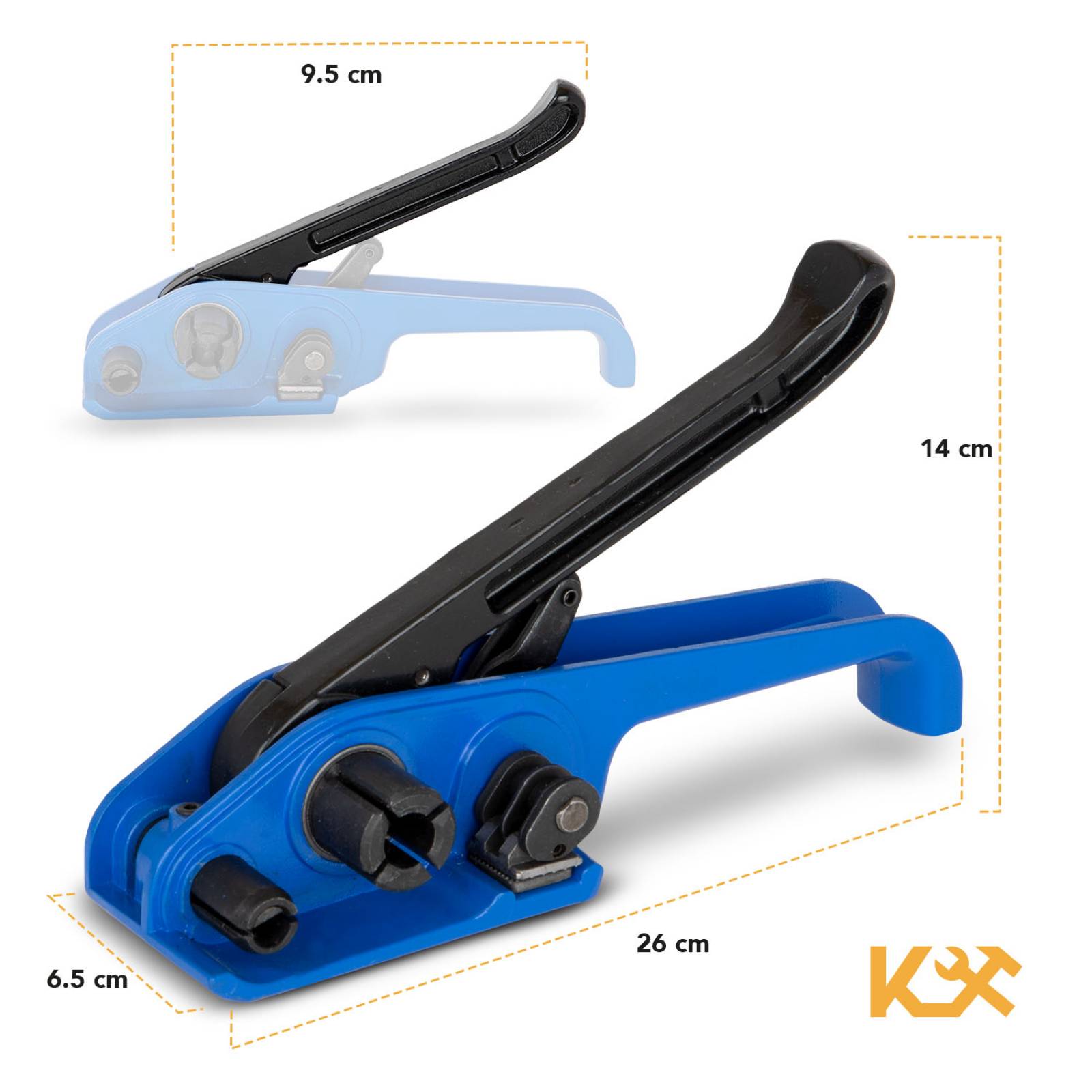 Flejadora Profesional Para Fleje Plastico De 13 A 19 Mm