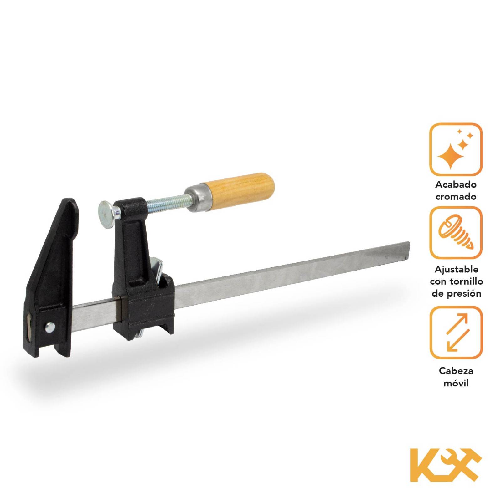 Prensa Sargento Para Madera Acero Carpintero De 12 Pulgadas