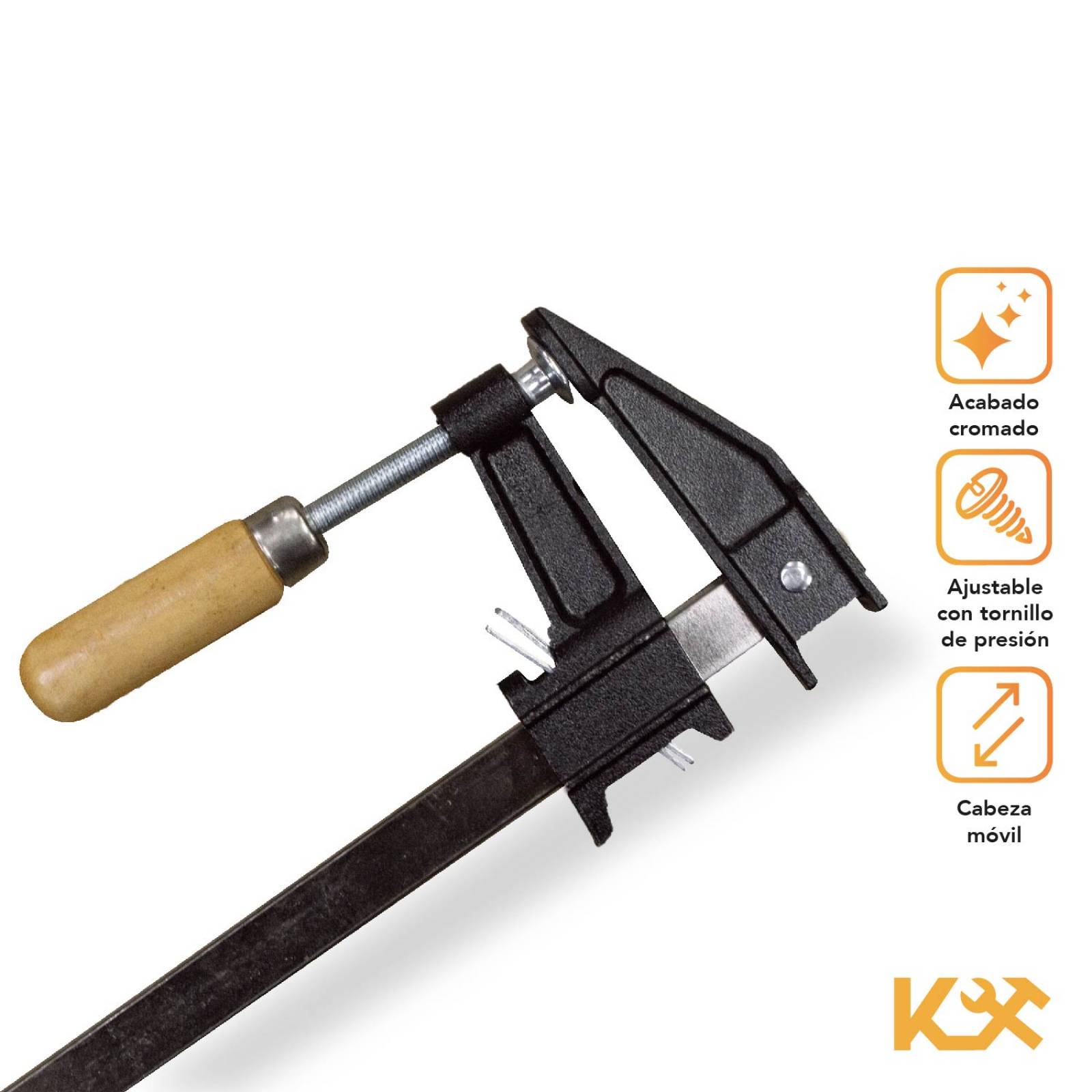 Prensa Sargento Para Madera Carpintero De 18 Pulgadas Y 6 Cm