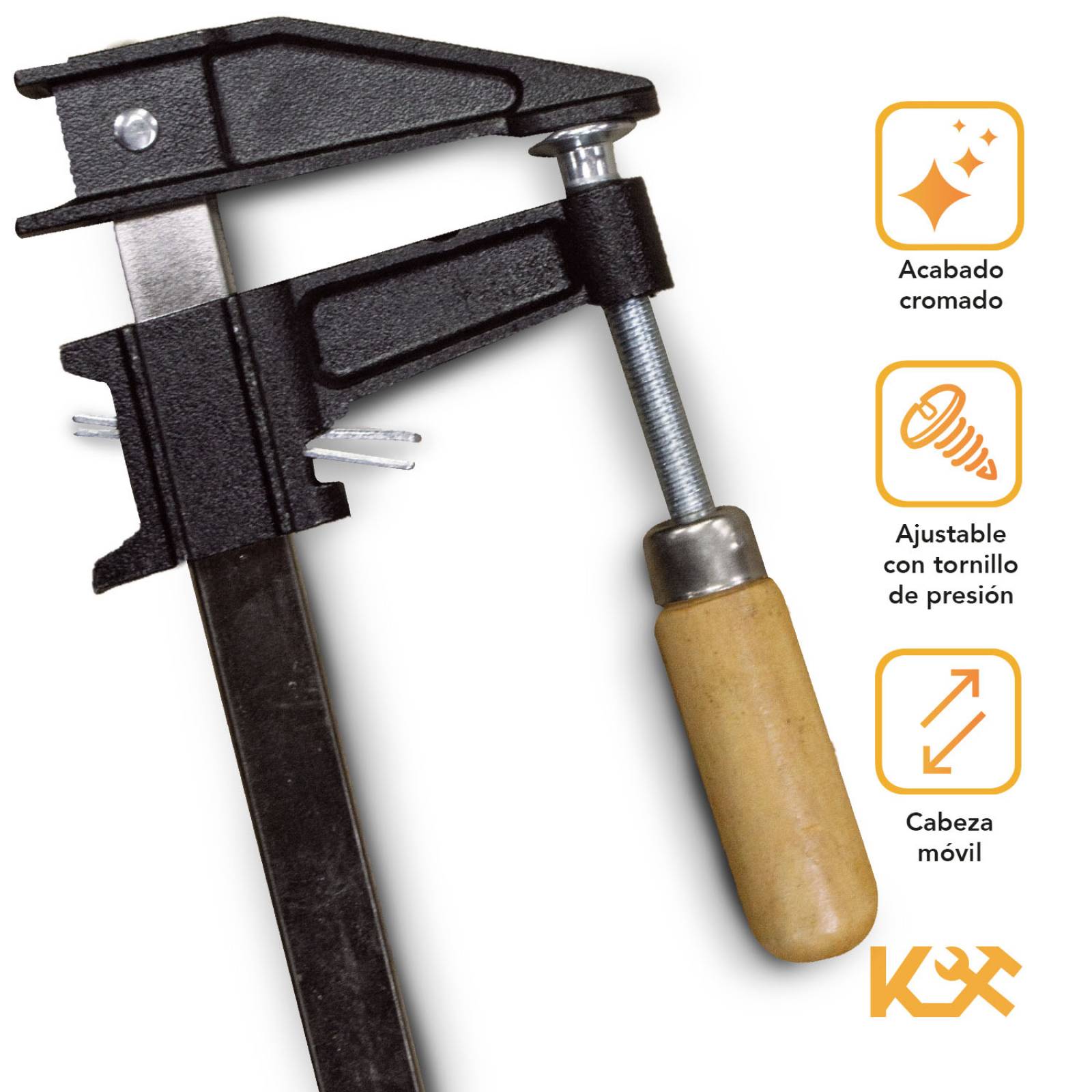 Prensa Sargento Para Madera Carpintero De 24 Pulgadas 6cm