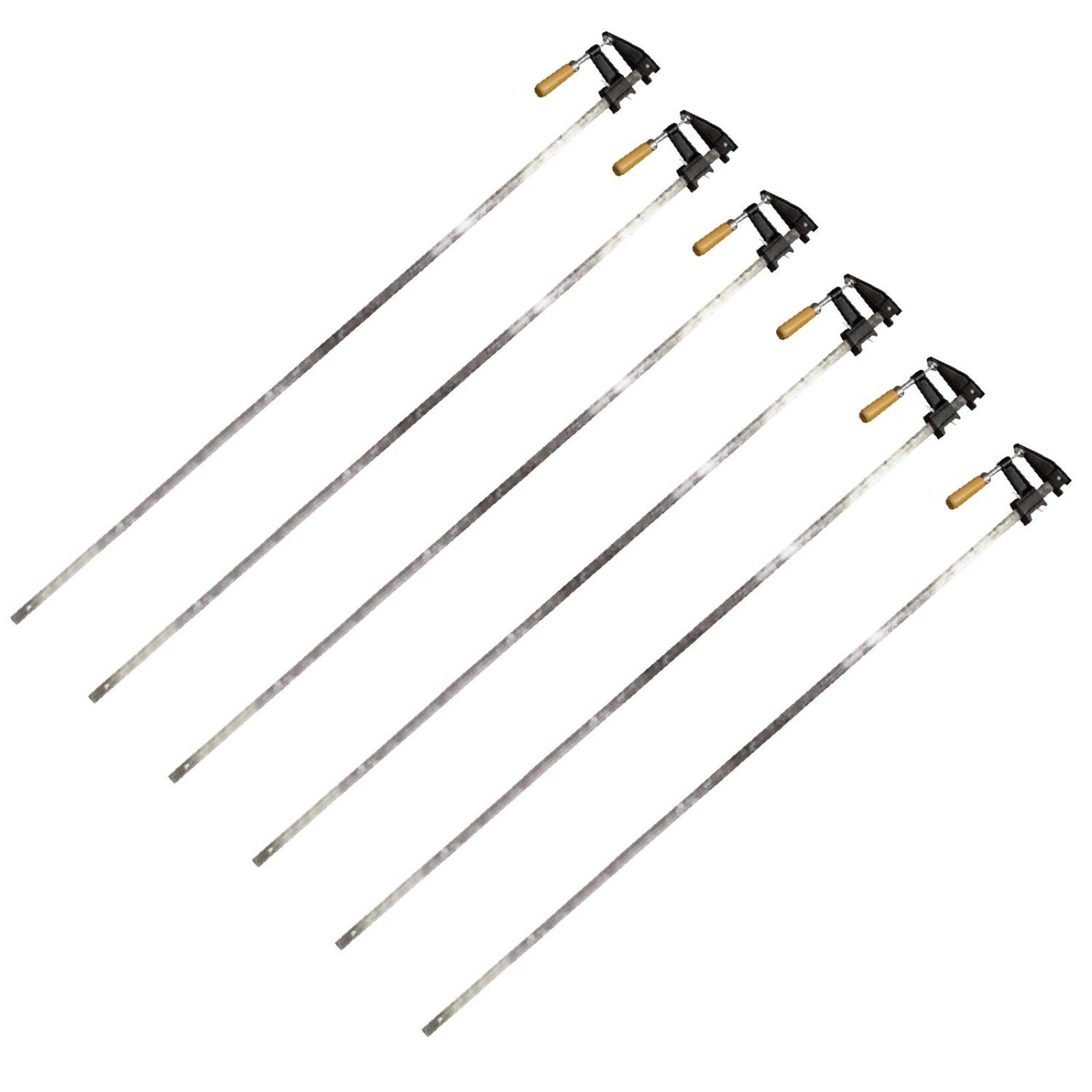 Kit 6 Prensas Sargento De 36in Y 6 Cm Para Madera Carpintero