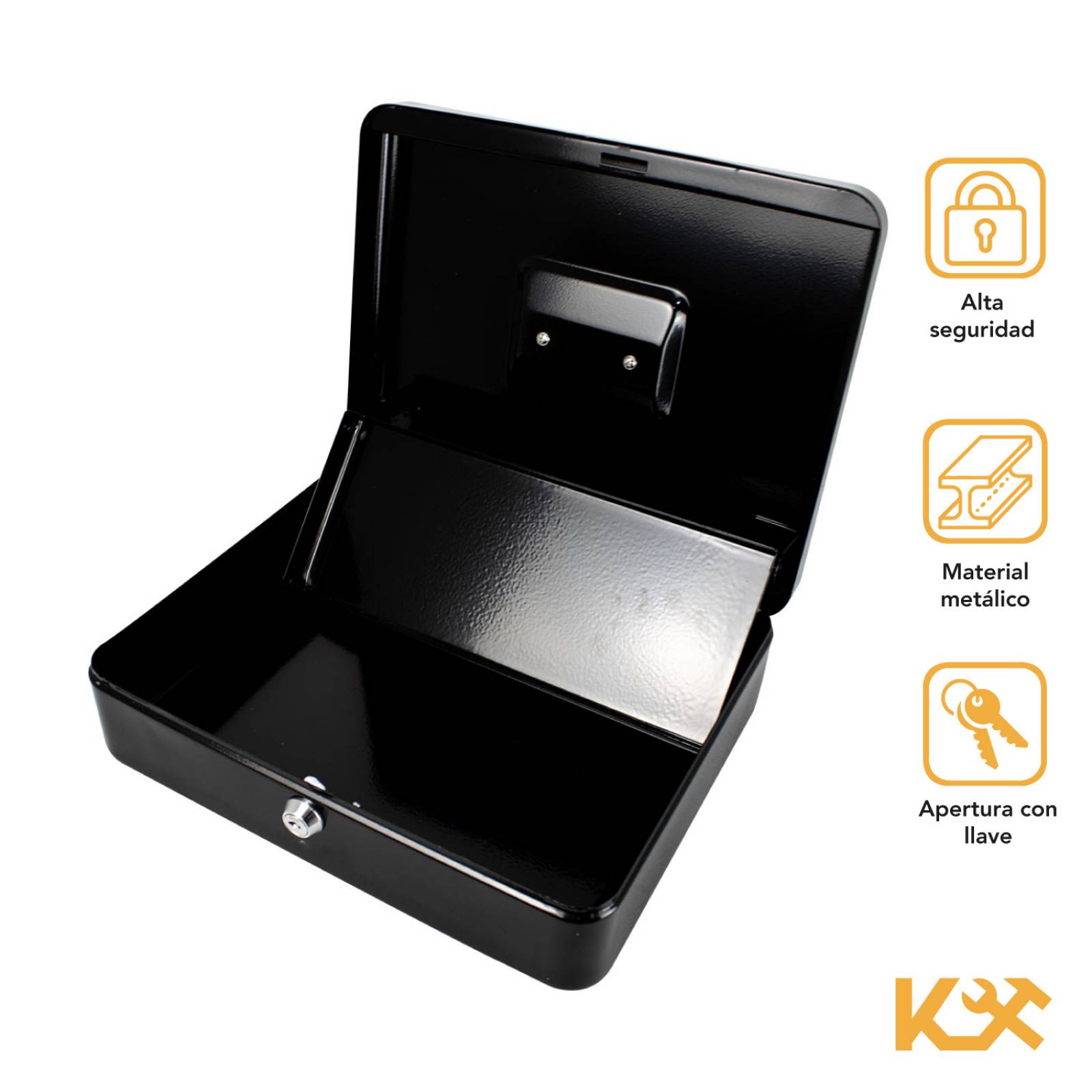 Caja Para Dinero 3 Separadores 30 Cm Charola Para Monedas