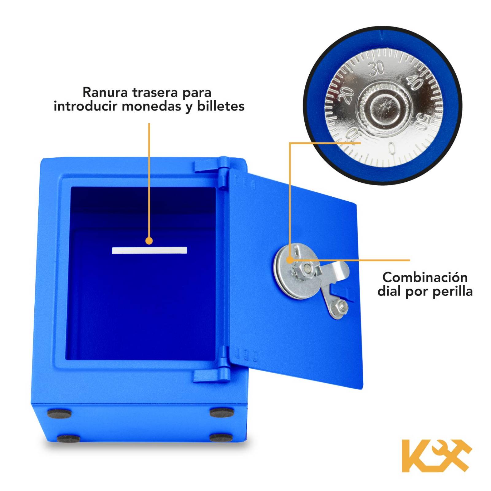 Caja Alcancia Para Dinero De Combinacion 13cm Para Monedas