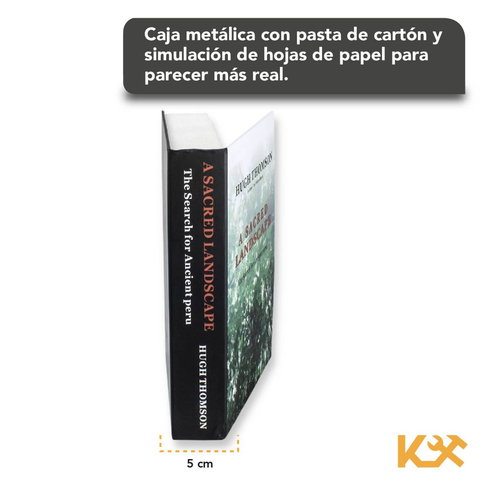Caja De Seguridad Tipo Libro Oculta 23 Cm De Llave Camuflaje