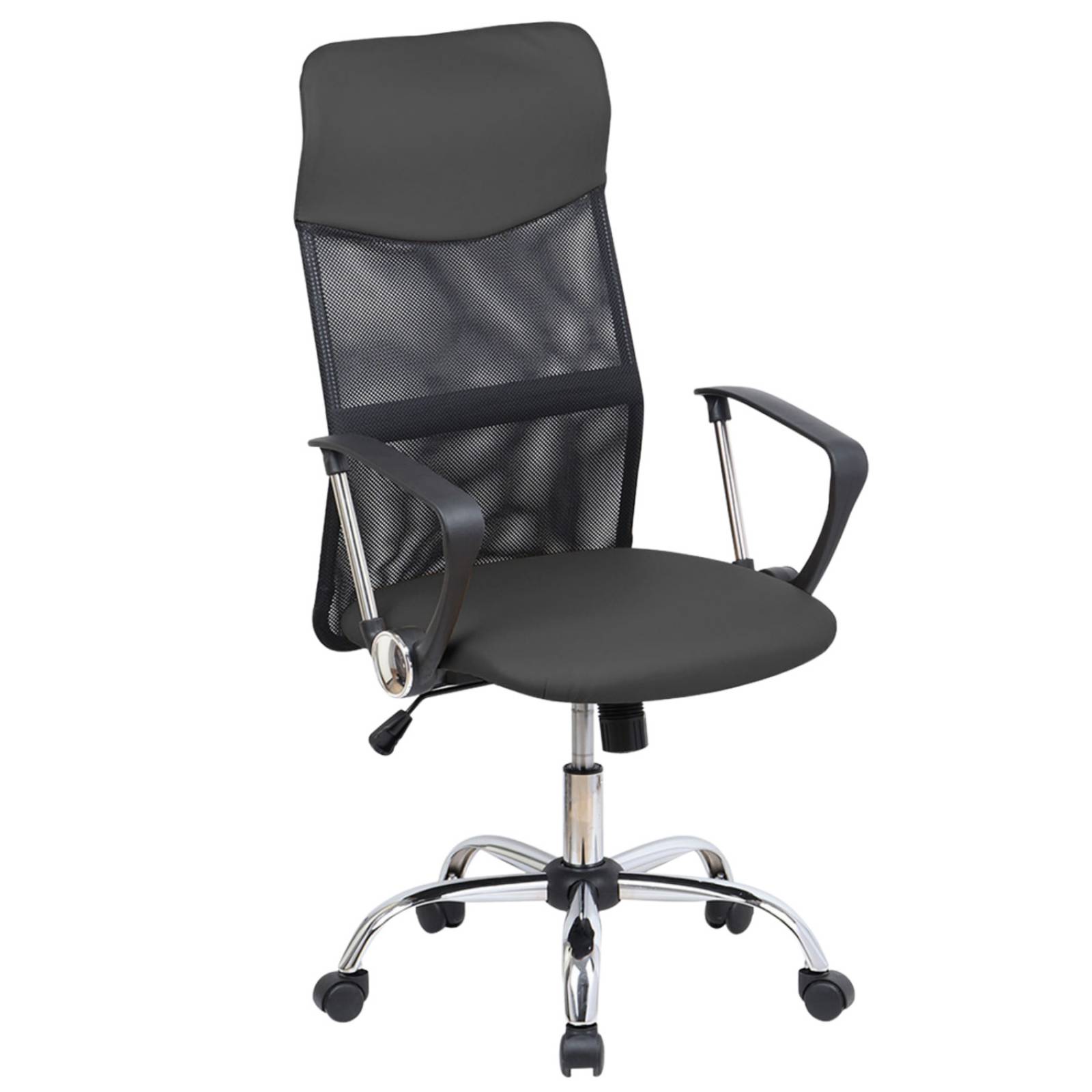 Silla De Oficina Ejecutiva Ergonomica Mesch Piel Sintetica