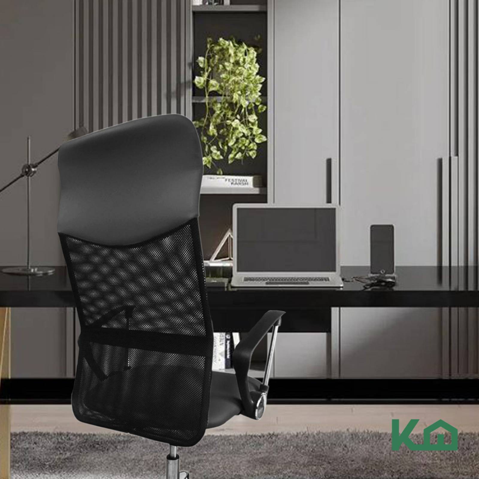 Silla De Oficina Ejecutiva Ergonomica Mesch Piel Sintetica