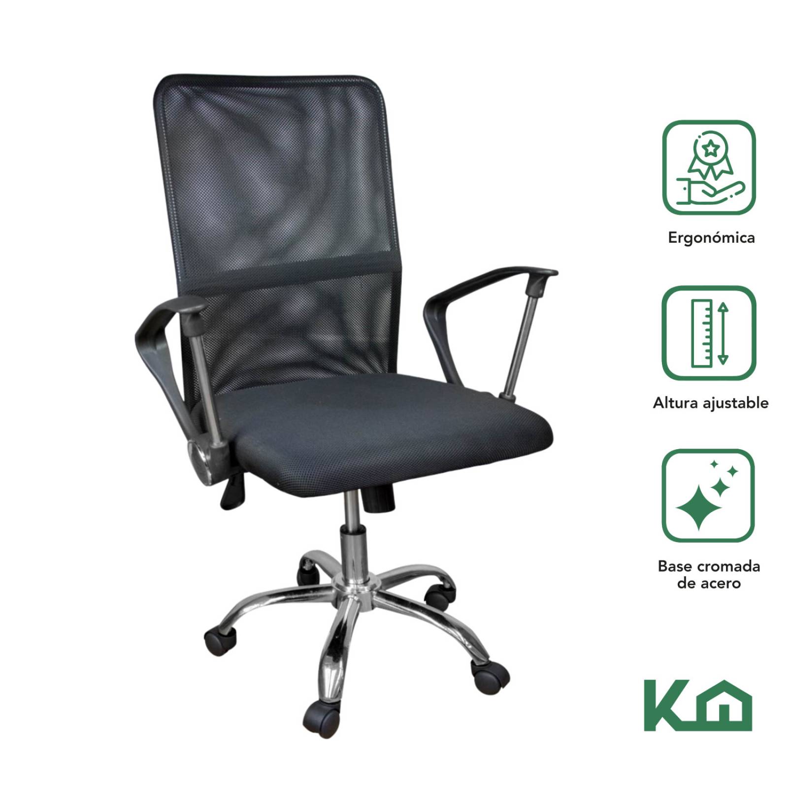 Silla Ejecutiva Tapizado Mesh Ergonomica Escritorio Oficina
