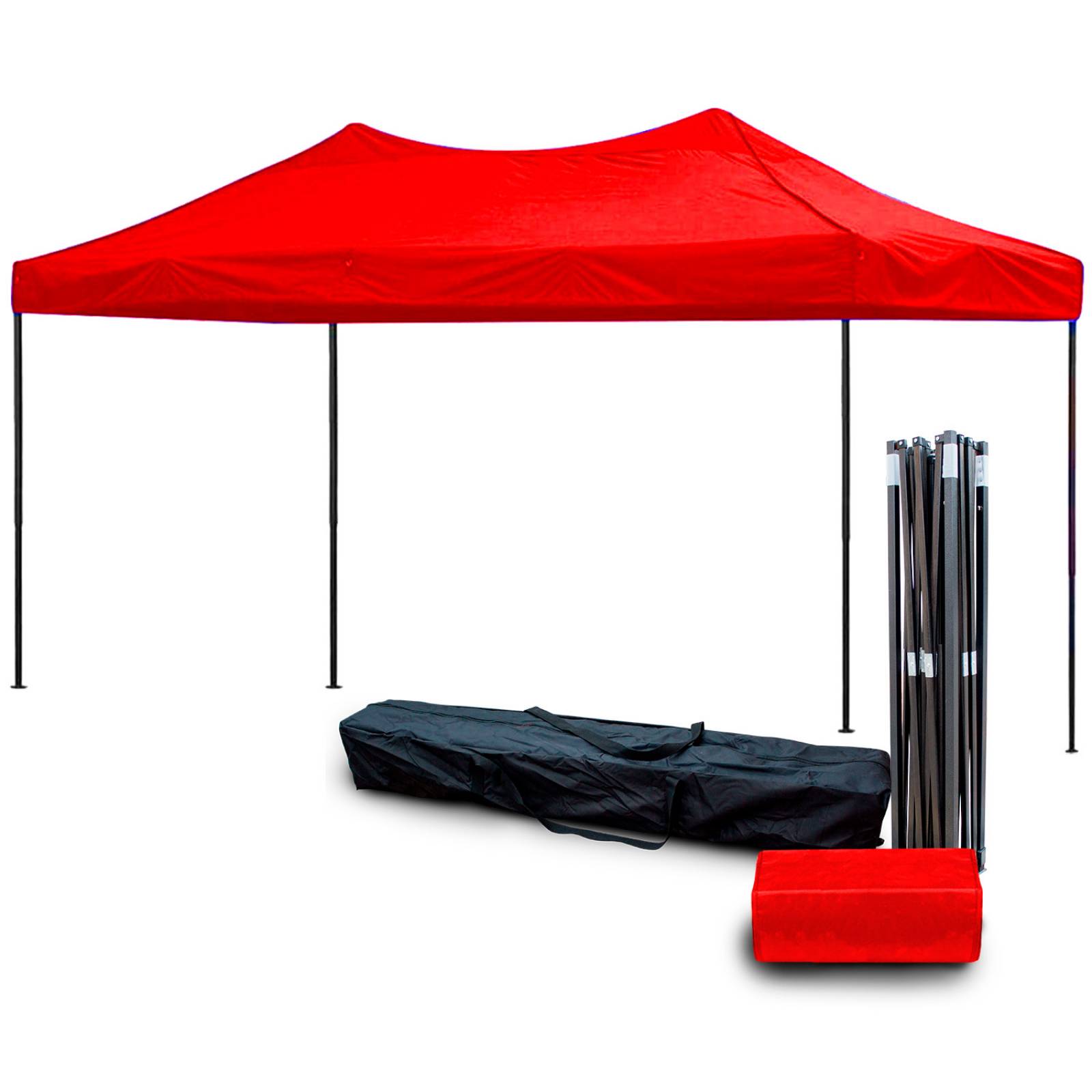 Toldo Carpa Plegable Impermeable 3x4.5m + Bolsa Transporte