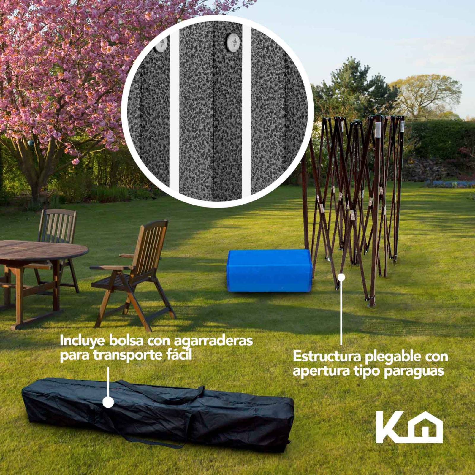 Toldo Carpa Plegable Impermeable 3x6m + Bolsa Transportadora
