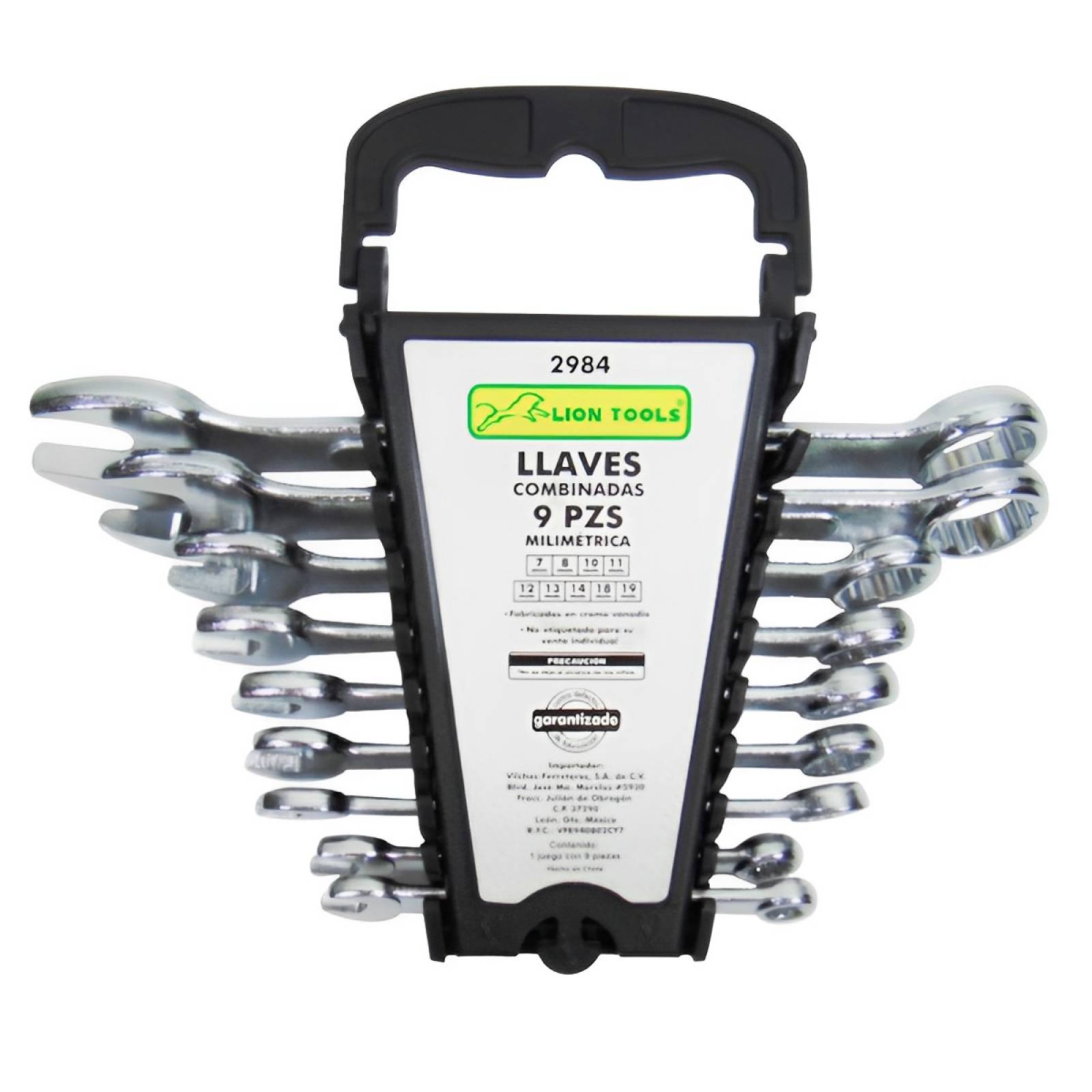 Juego Llaves Combinadas Milimetricas Mixtas 9 Piezas Cromo