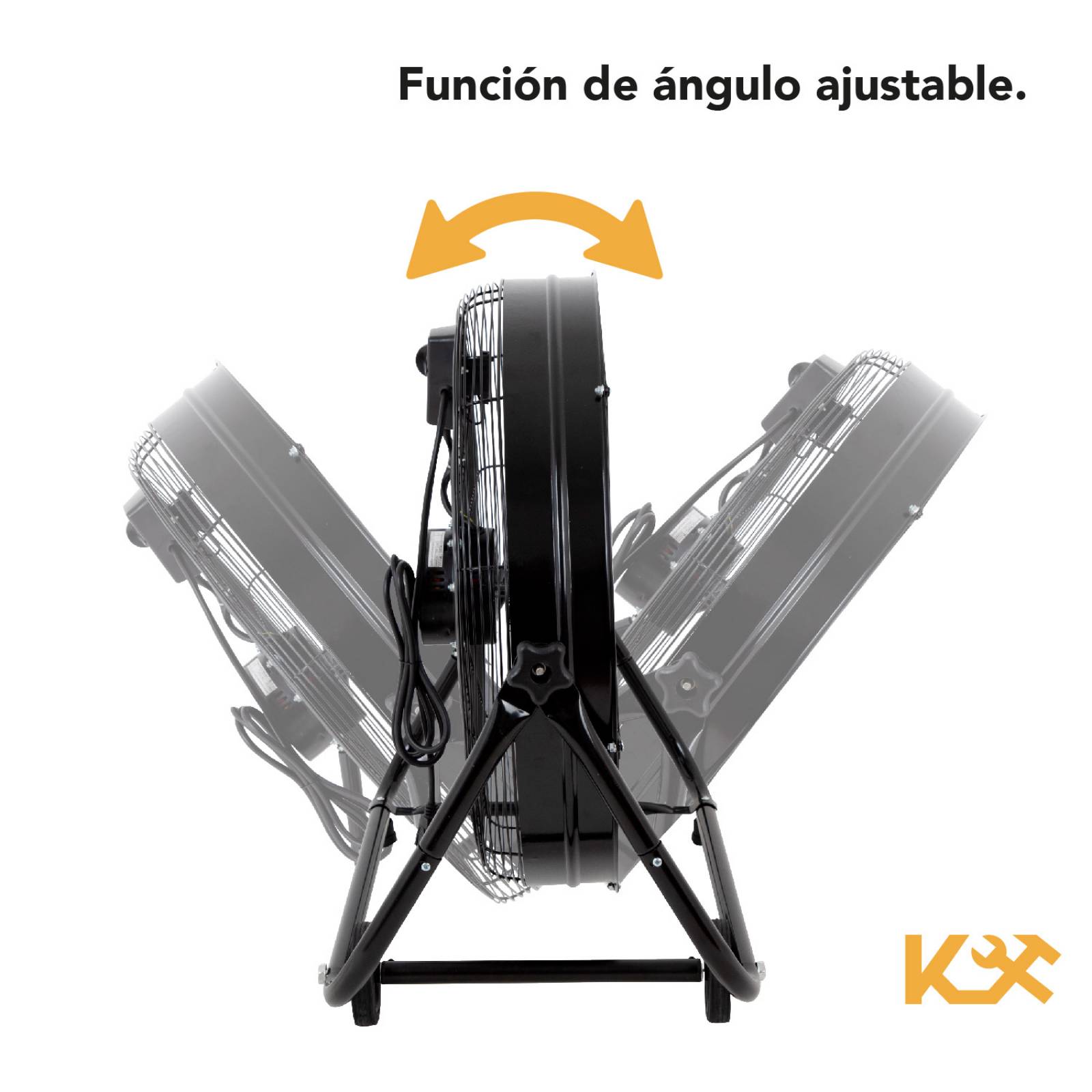 Ventilador Piso Industrial Portatil 24 Pulgada Aluminio 200w