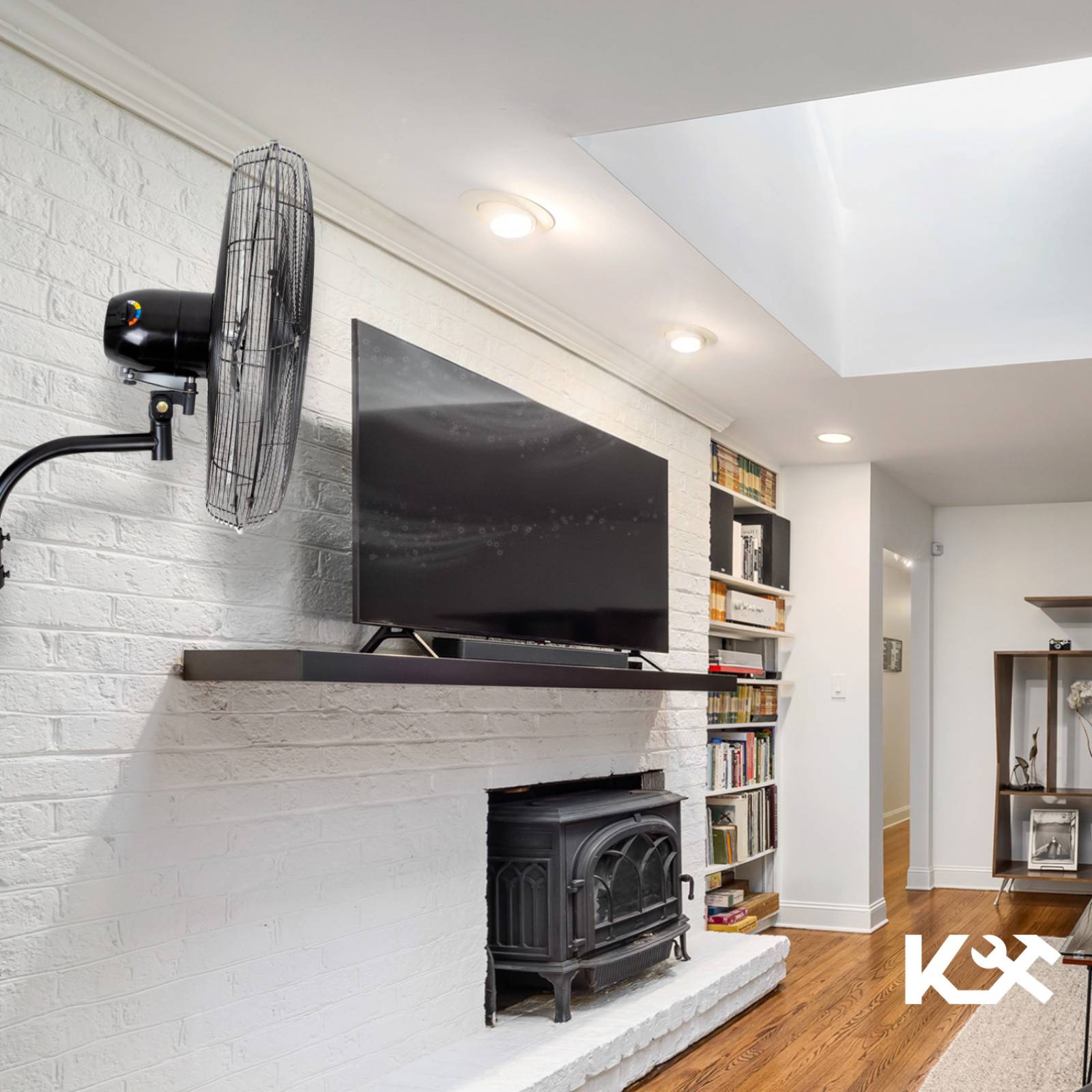 Ventilador Pared Industrial 30 Pulgadas Aluminio Ajustable