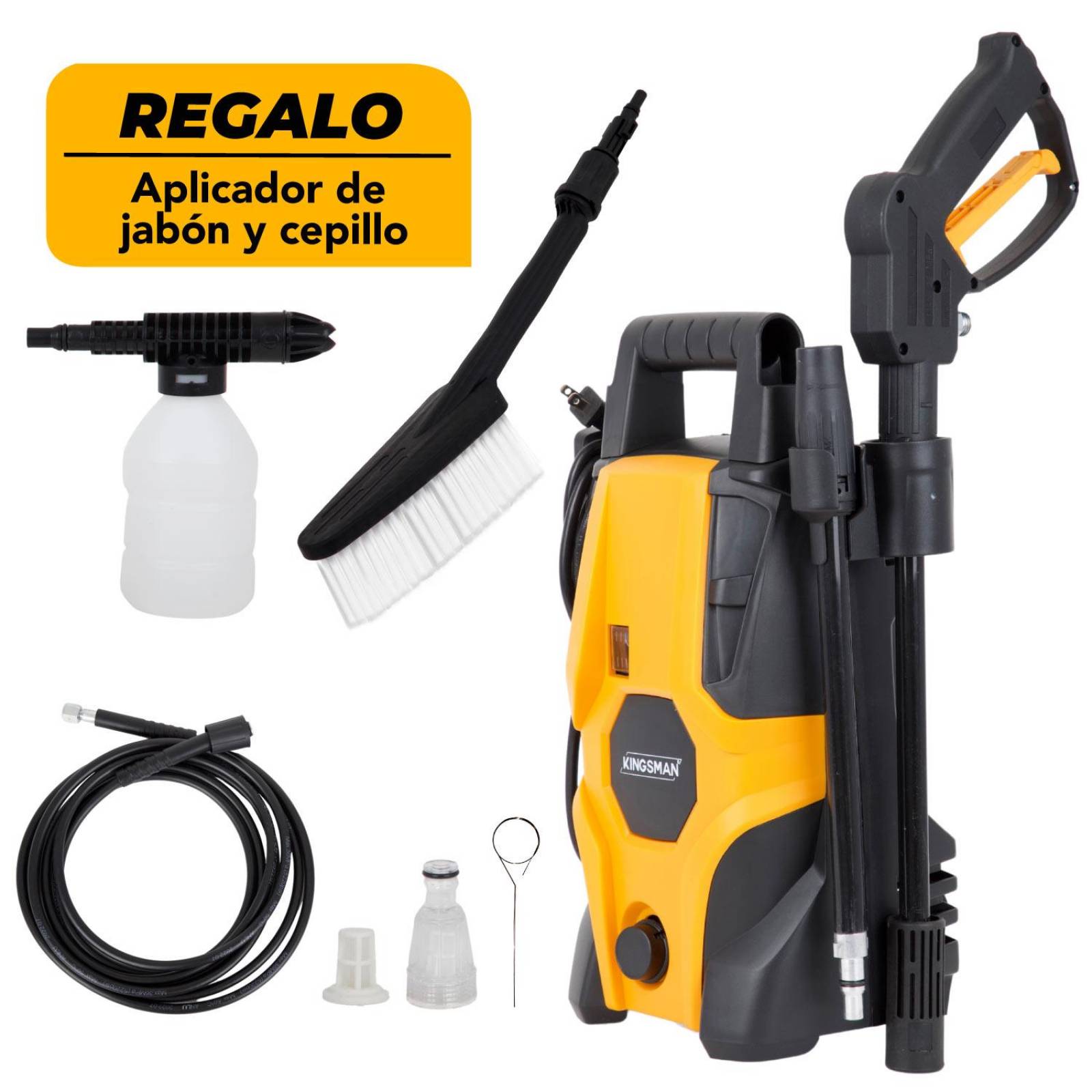 Hidrolavadora Electrica Portatil 1500 Psi 1400w + Accesorios