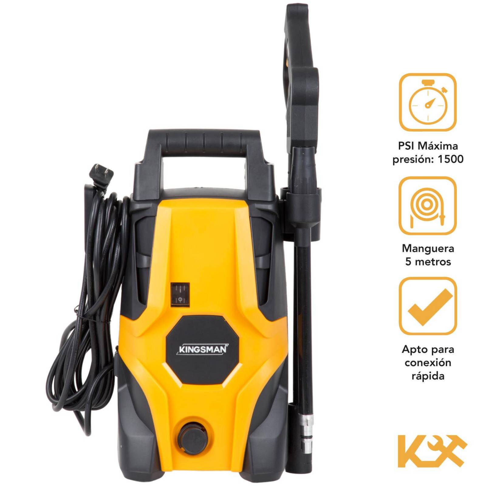 Hidrolavadora Electrica Portatil 1500 Psi 1400w + Accesorios