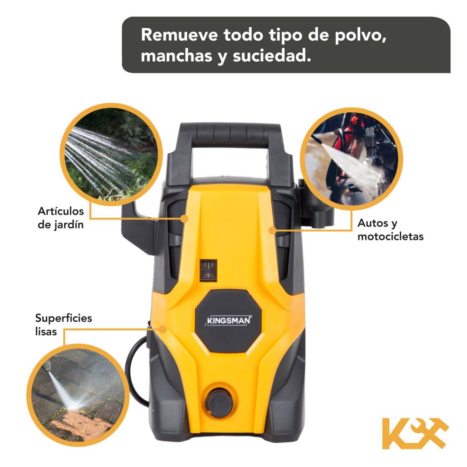 Hidrolavadora Electrica Portatil 1500 Psi 1400w + Accesorios