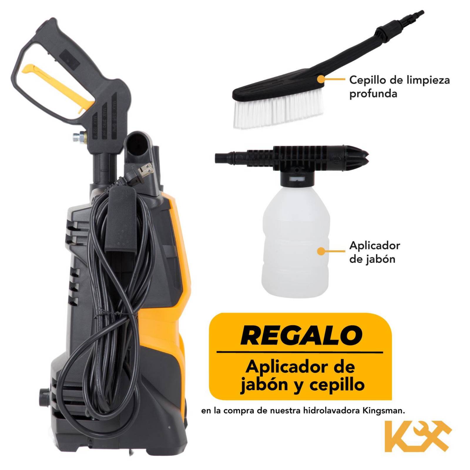 Hidrolavadora Electrica Portatil 1500 Psi 1400w + Accesorios