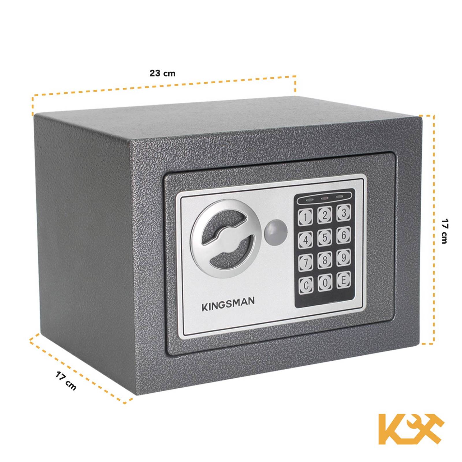 Caja Fuerte De Seguridad Digital Con Llave Pequeña Kingsman