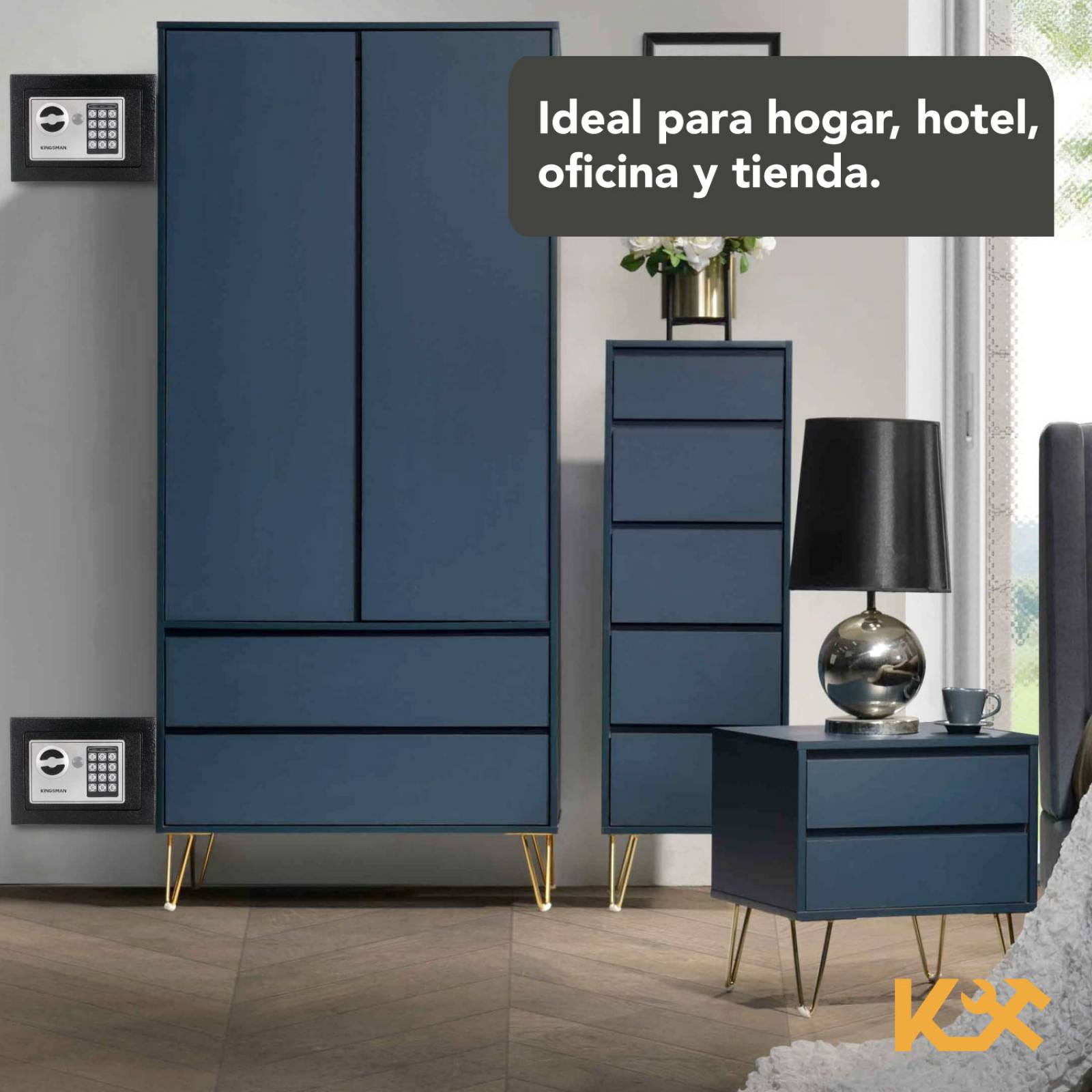Caja Fuerte De Seguridad Digital Con Llave Pequeña Kingsman