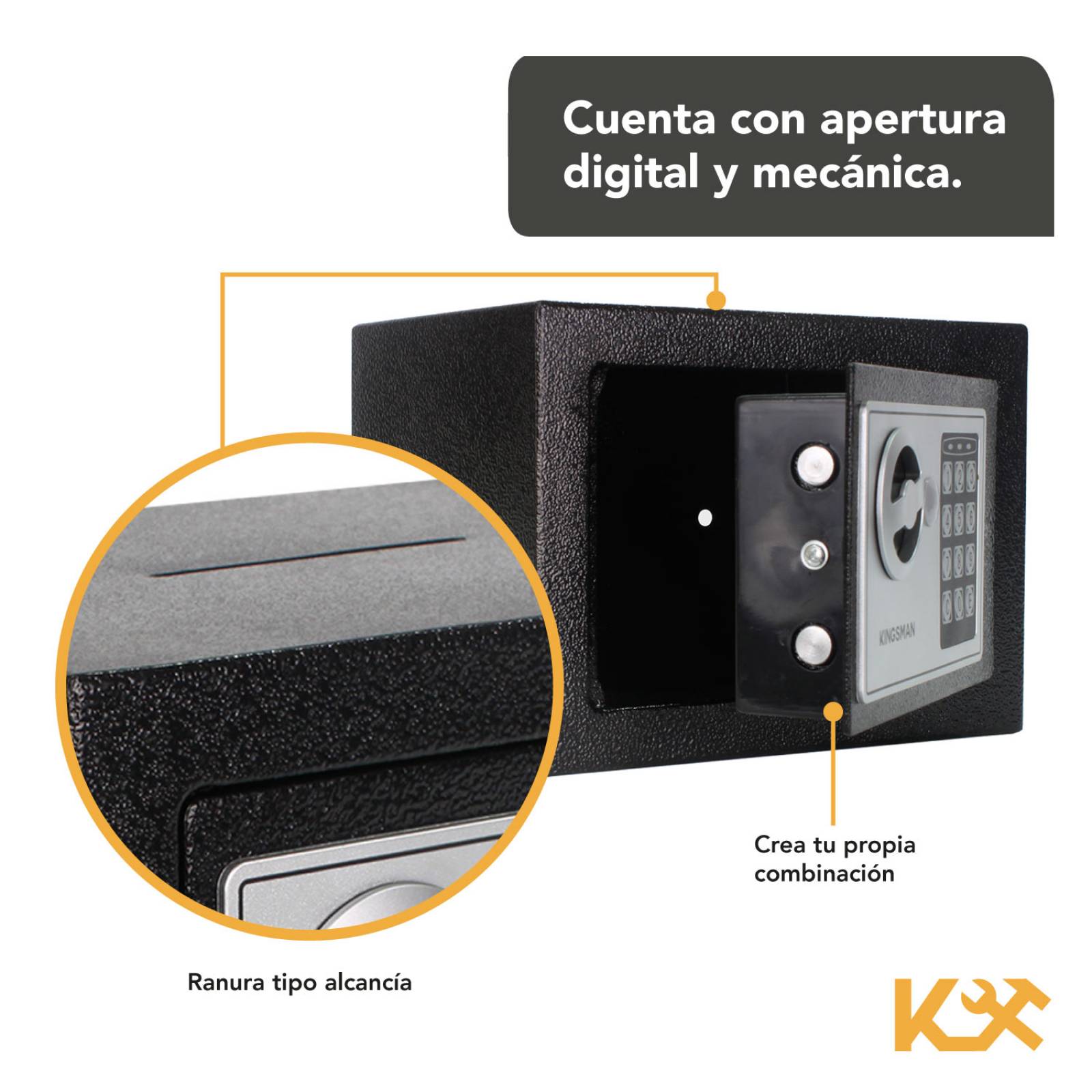 Caja Fuerte De Seguridad Digital Pequeña Con Ranura Kingsman