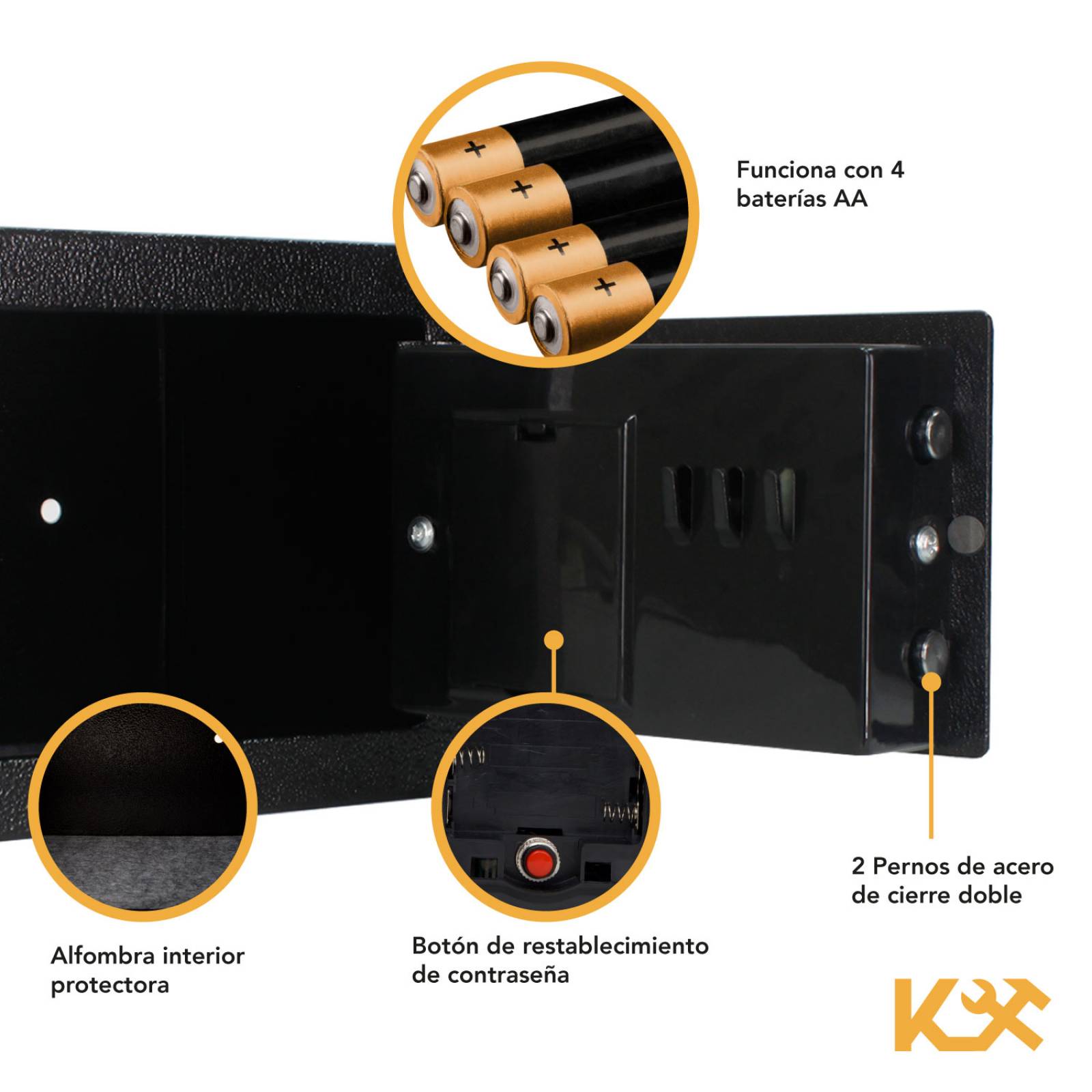 Caja Fuerte De Seguridad Digital Pequeña Con Ranura Kingsman