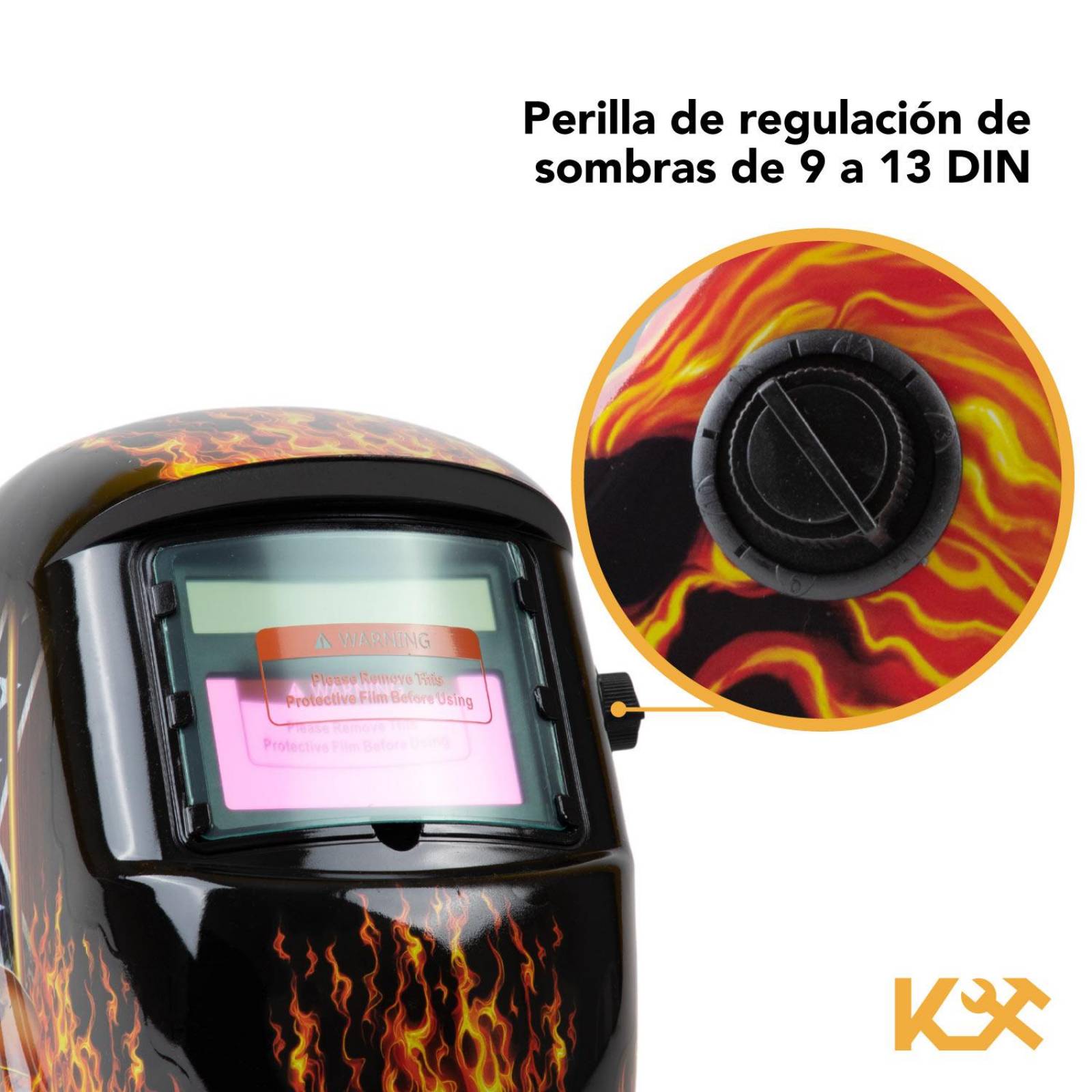 Careta Electronica Para Soldar Uso Industrial Soldadura 9-13