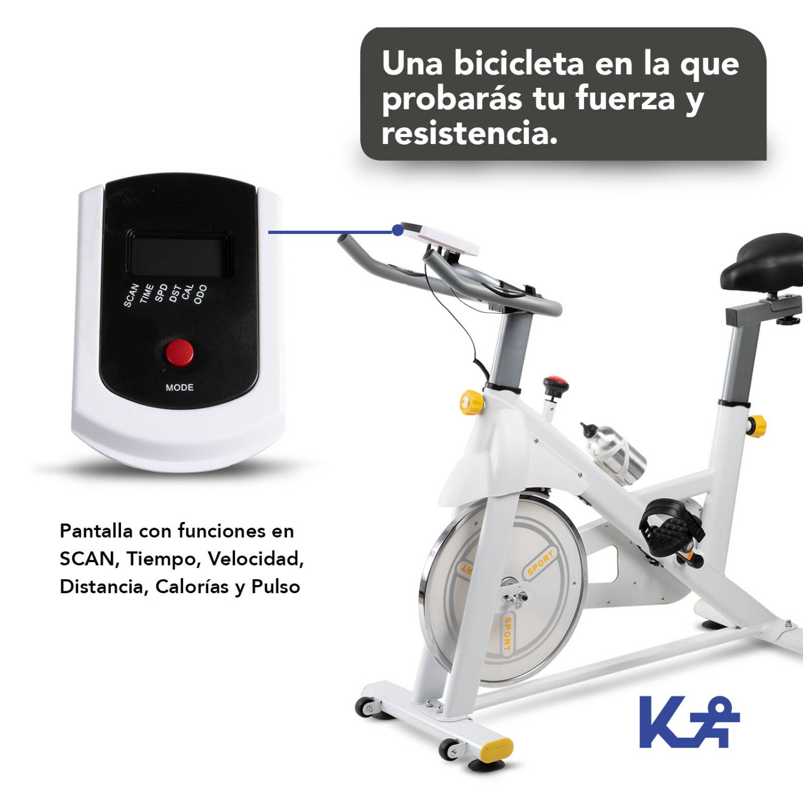 Bicicleta Fija Spinning Interior Ciclismo Deporte KingSports
