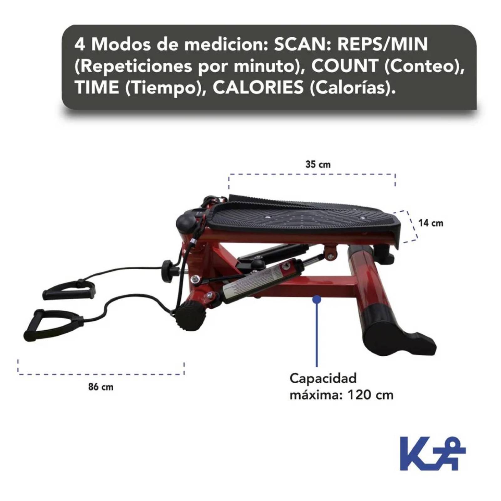 Escaladora Stepper Mini Twister Resistencia Ejercicio Cardio