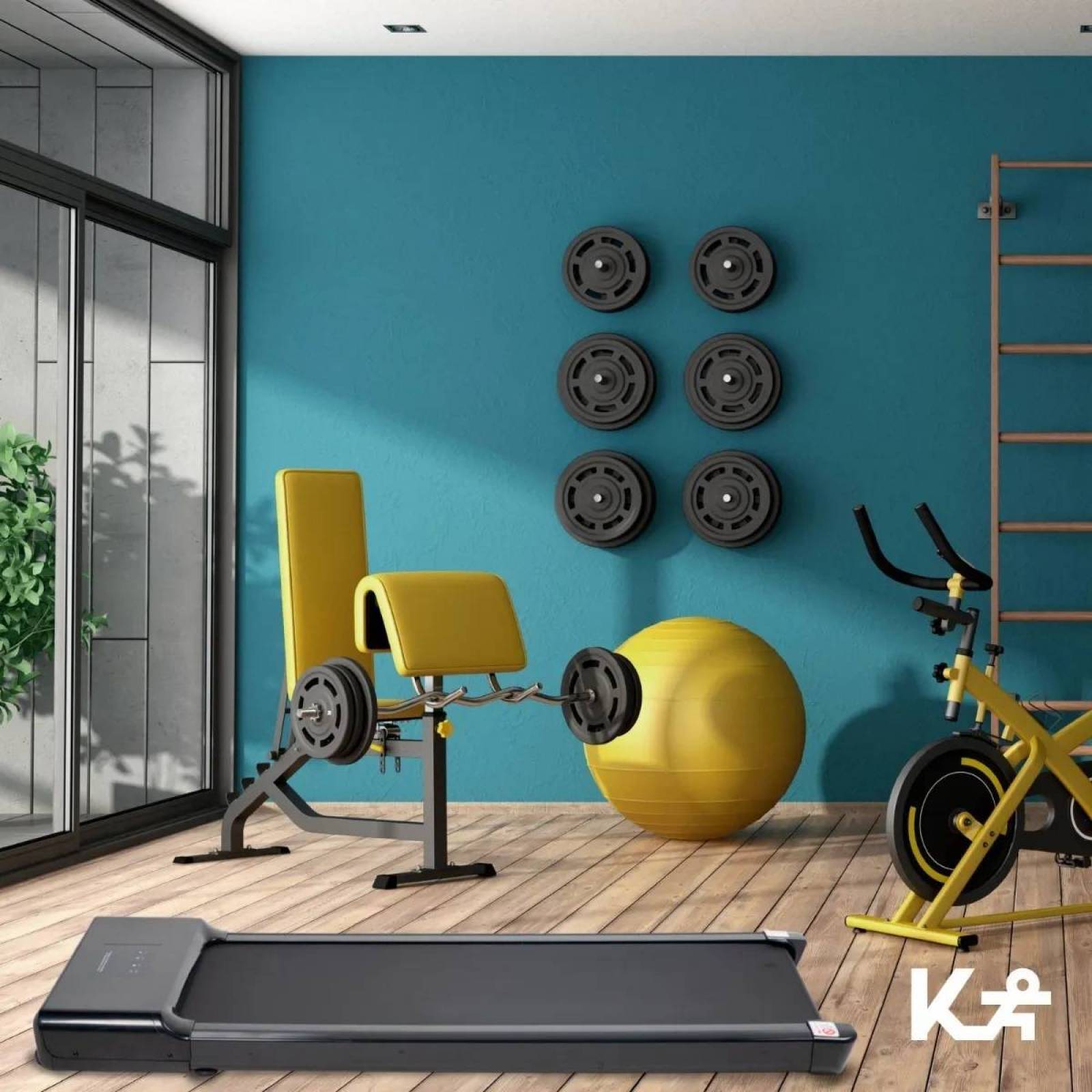 Caminadora Corredora Electrica Delgada 2.0 Hp Cardio Fitness